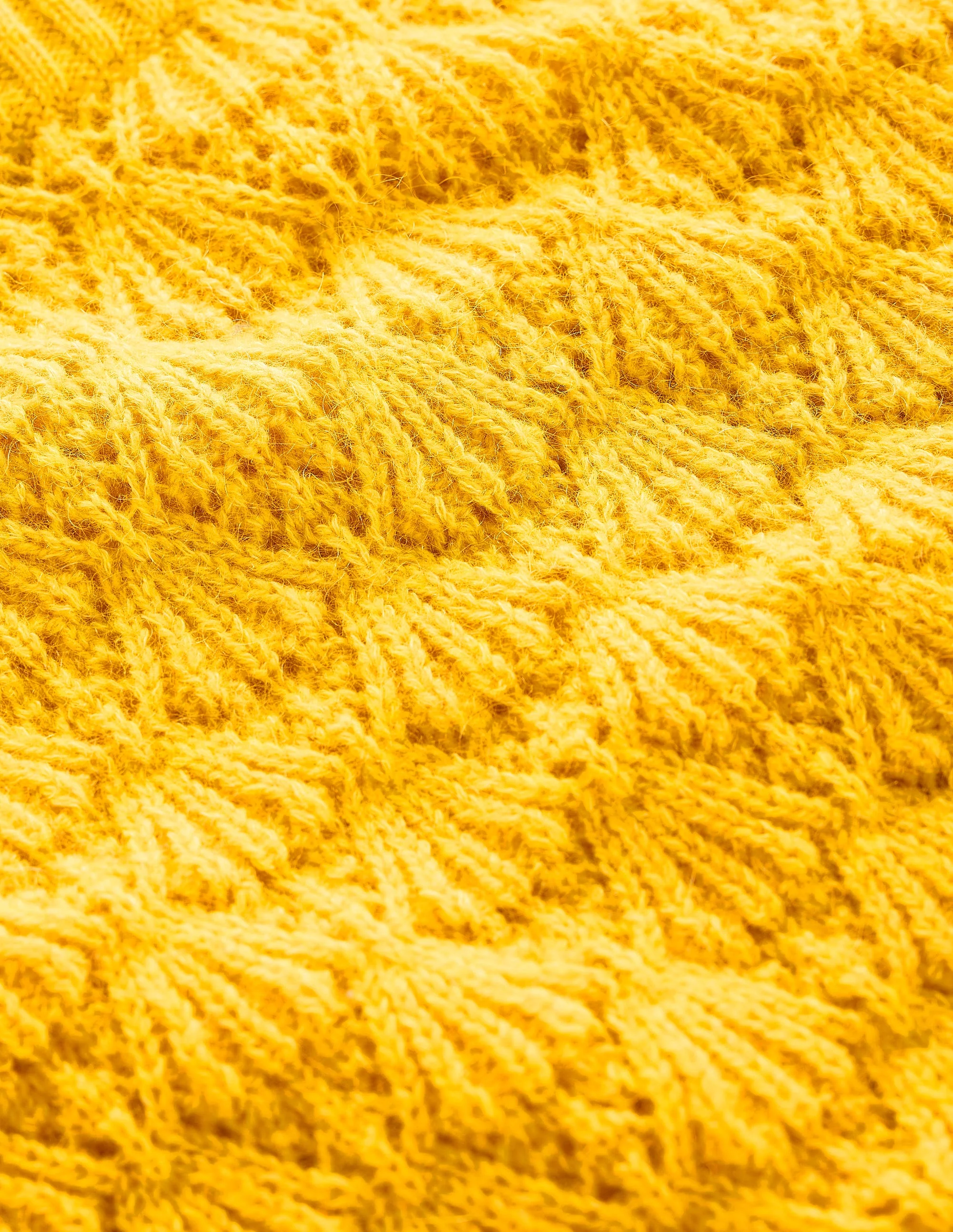 Chunky Pointelle Sweater-Pineapple Yellow - Image 7