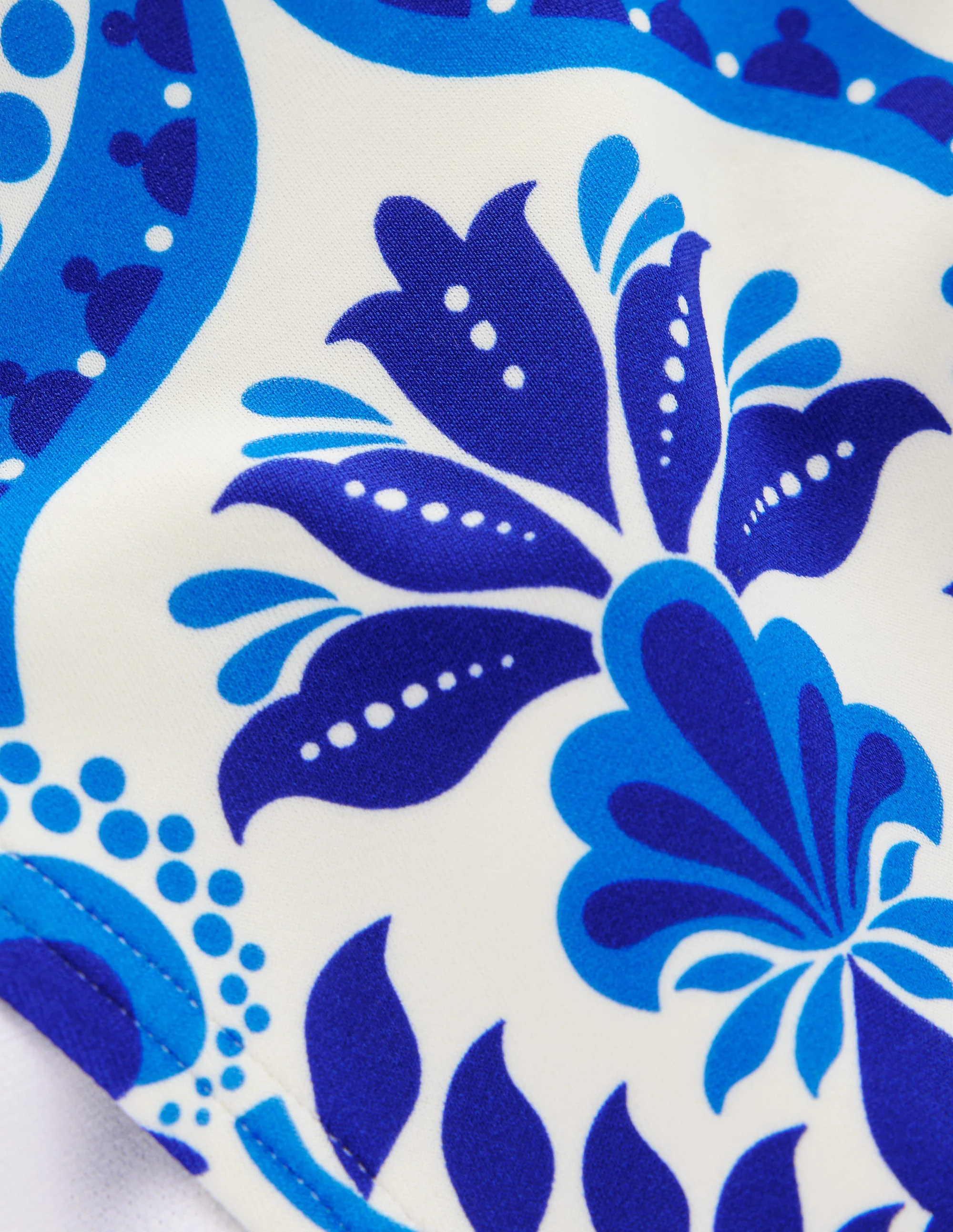 Classic Bikini Bottoms-Blue, Ornamental Floral - Image 8