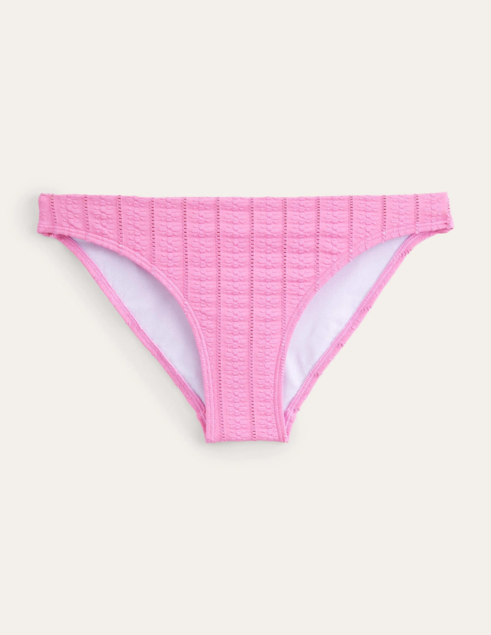 Classic Bikini Bottoms-Candy Floss Pink Texture - Image 5