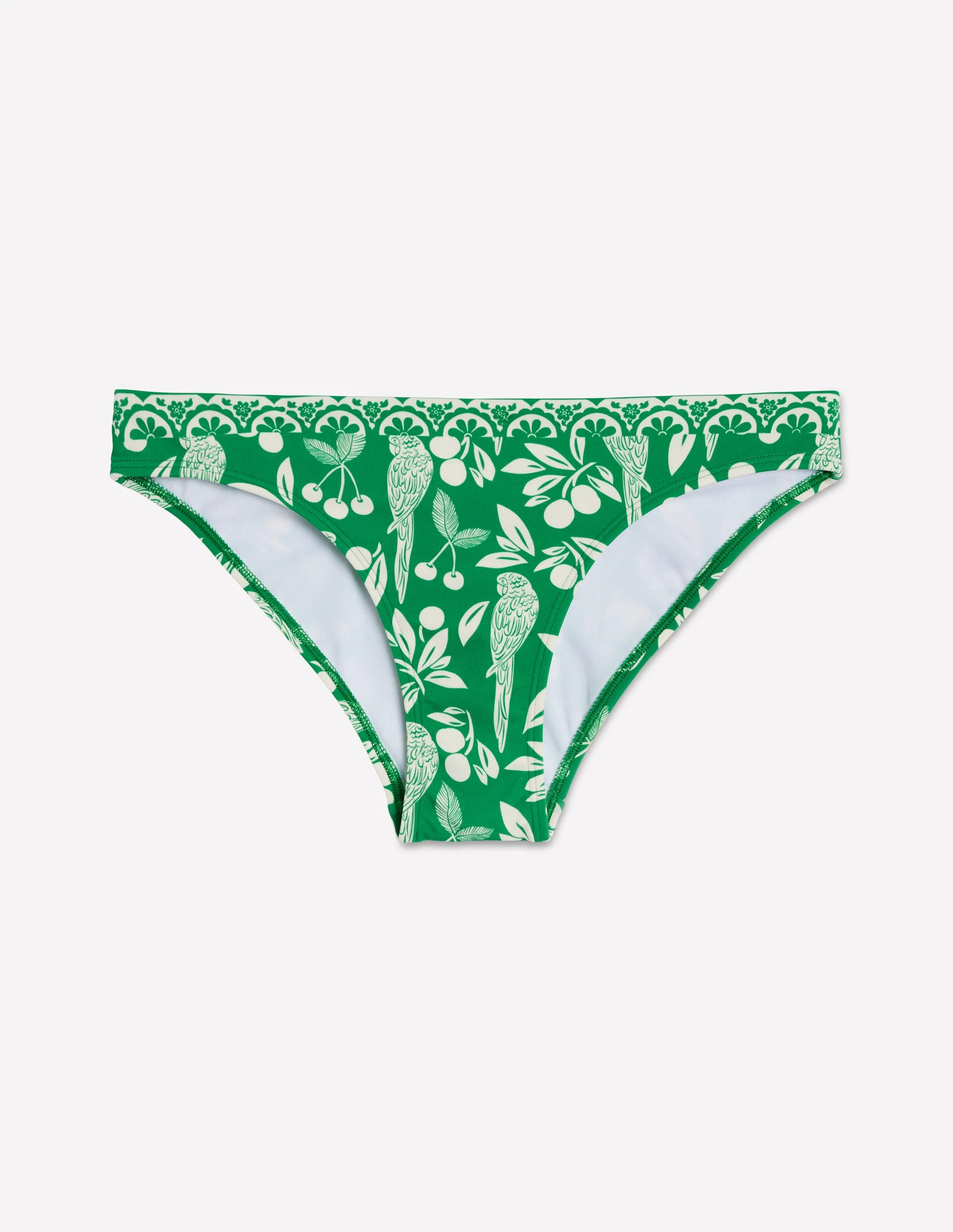 Classic Bikini Bottoms-Rich Emerald, Ornate Tropic - Image 5