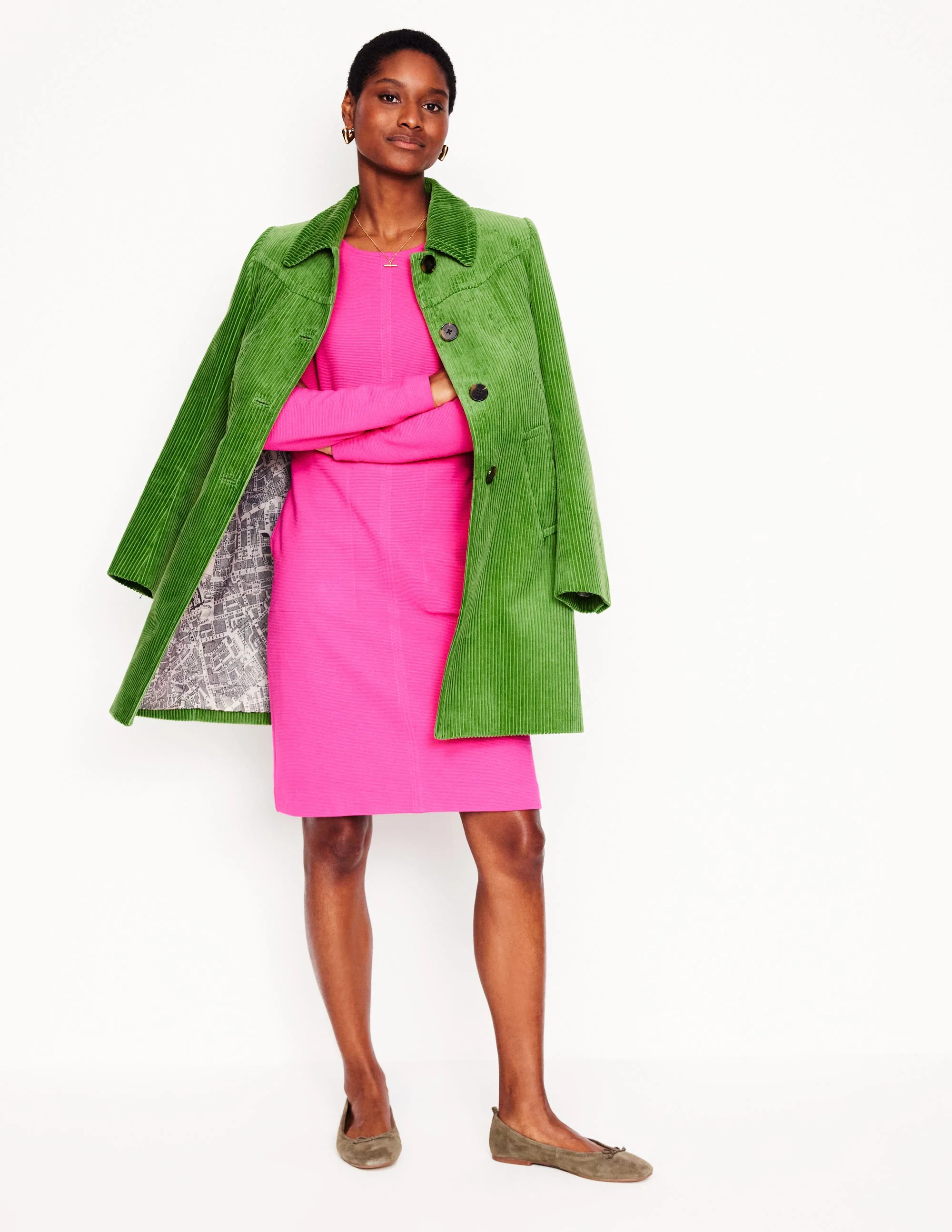 Cornelia Ottoman Dress-Pink Peony - Image 4