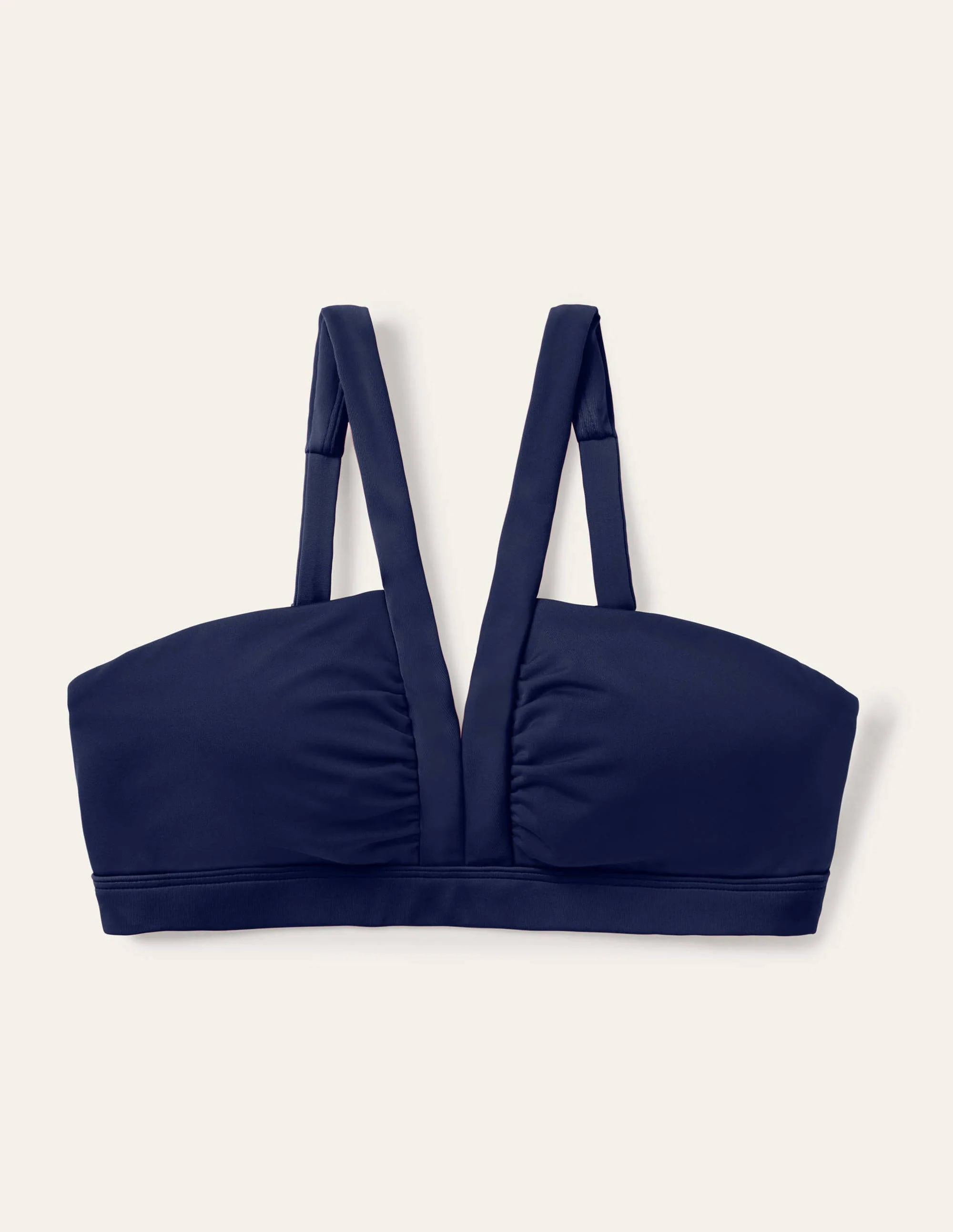 Corsica V-neck Bikini Top-French Navy - Image 6