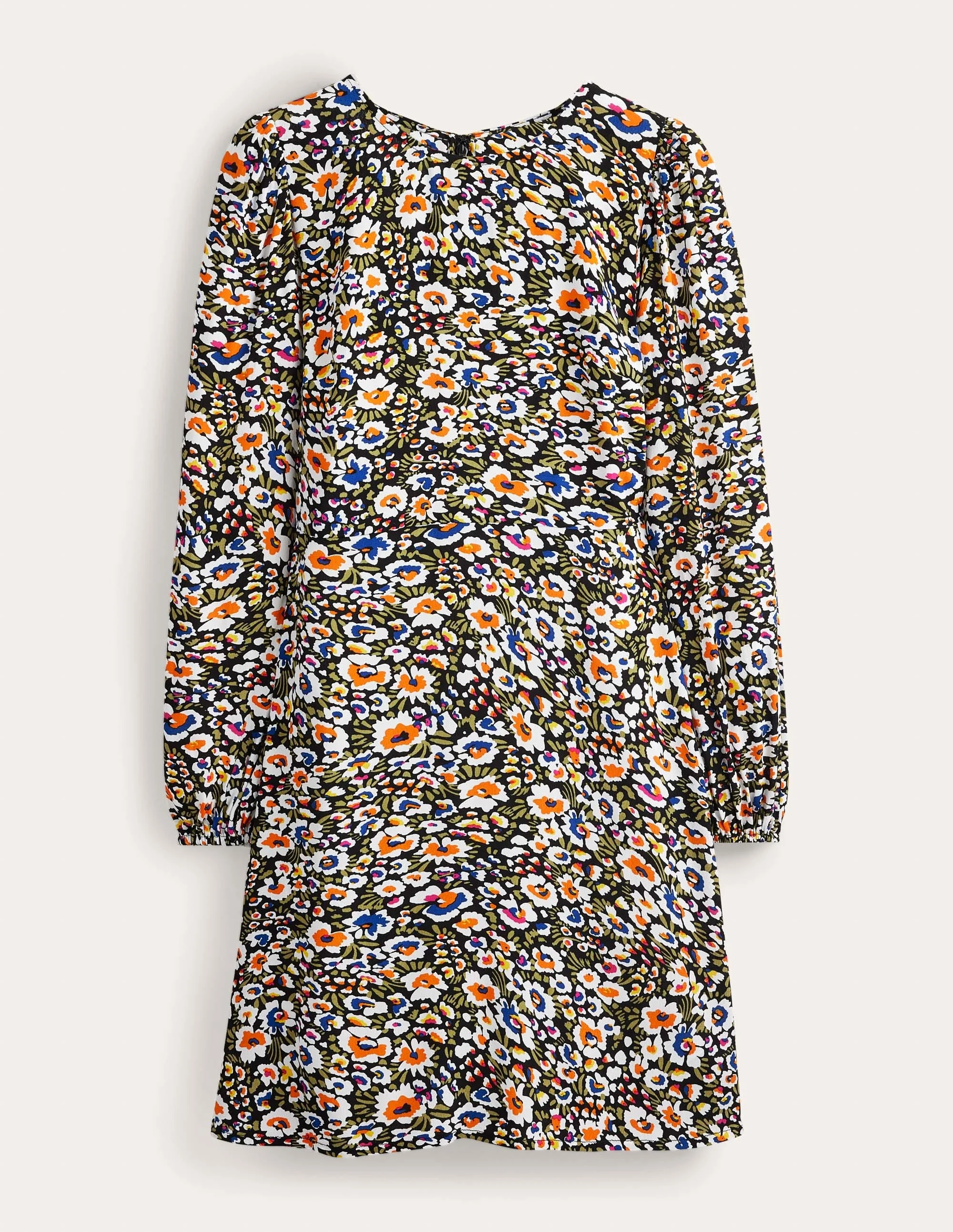 Crew Neck Print Mini Dress-Multi, Eden Bloom - Image 5