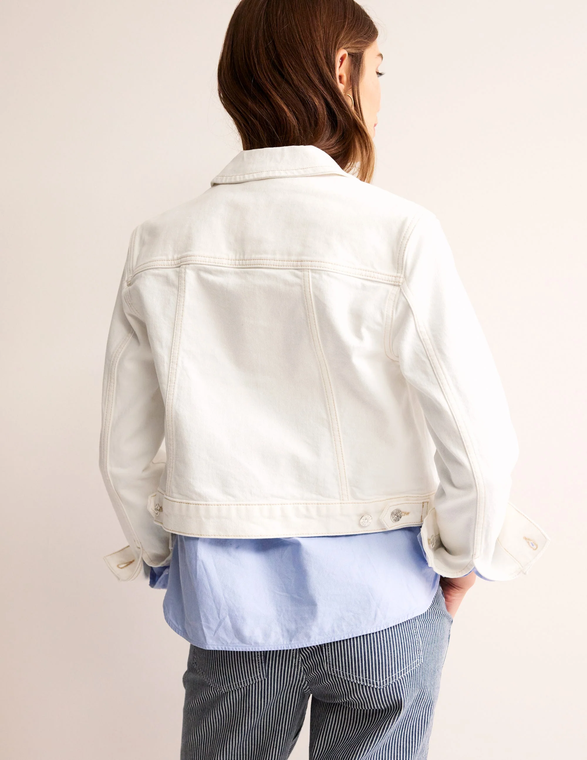 Denim Jacket-Ecru - Image 3