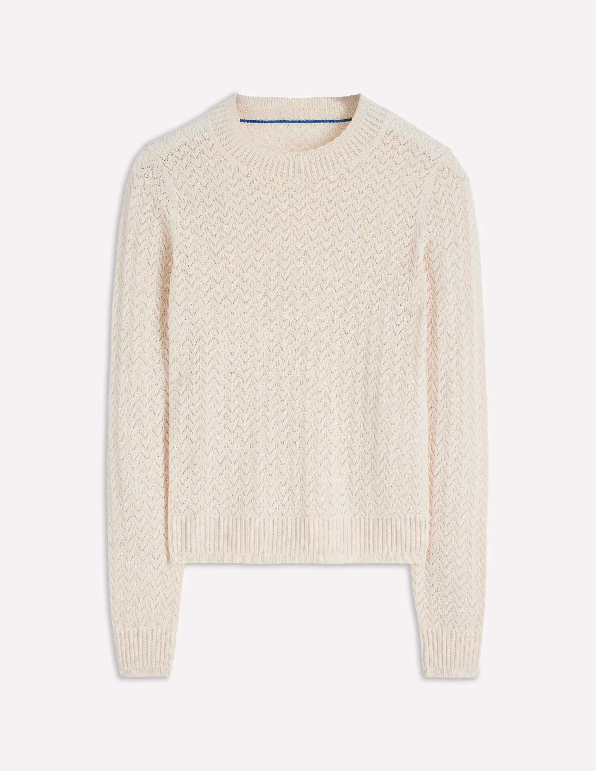 Diane Pointelle Sweater-Warm Ivory - Image 5