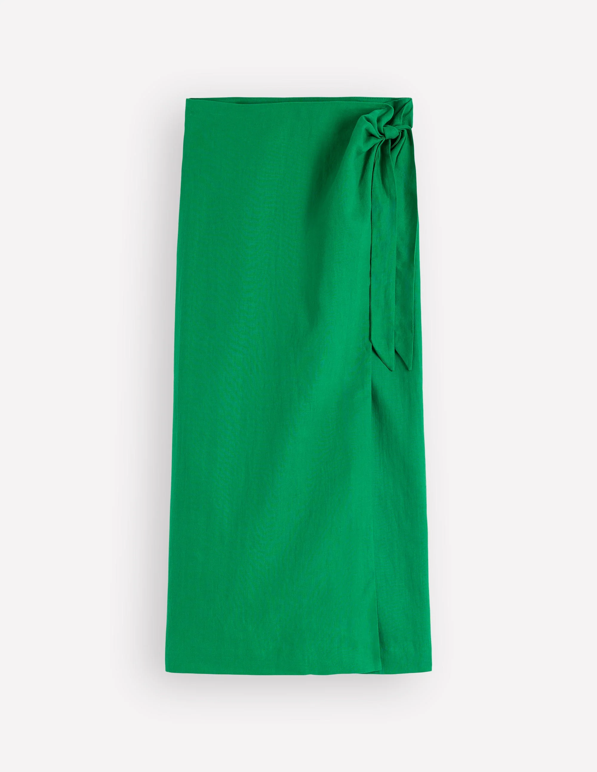 Dimitra Linen Column Skirt-Rich Emerald - Image 6
