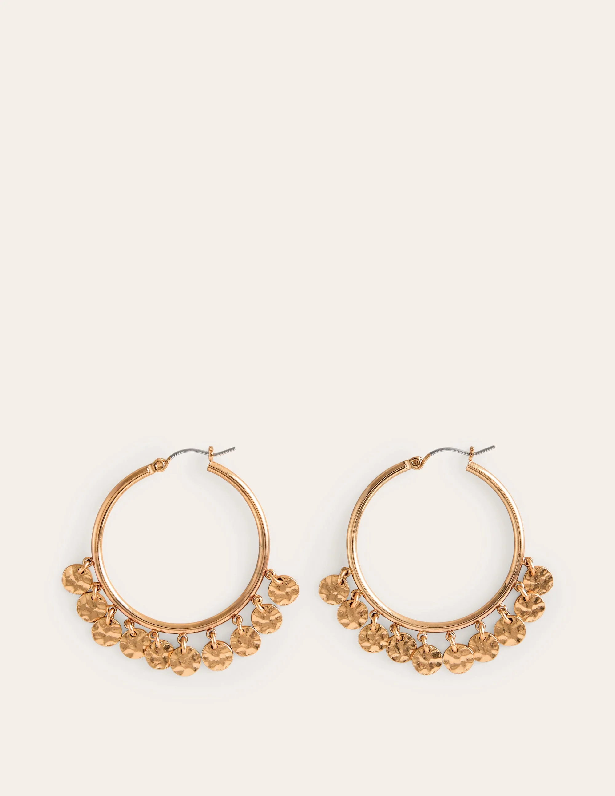 Disc Bead Hoops-Gold - Image 2