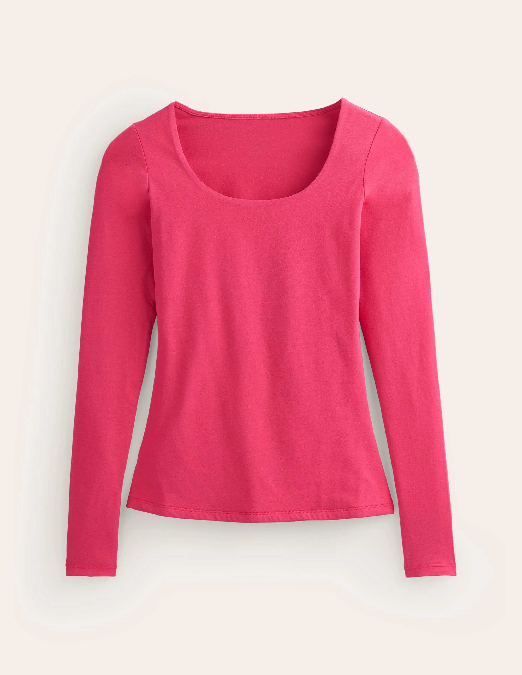 Double Layer Scoop Long Sleeve-Rethink Pink - Image 5