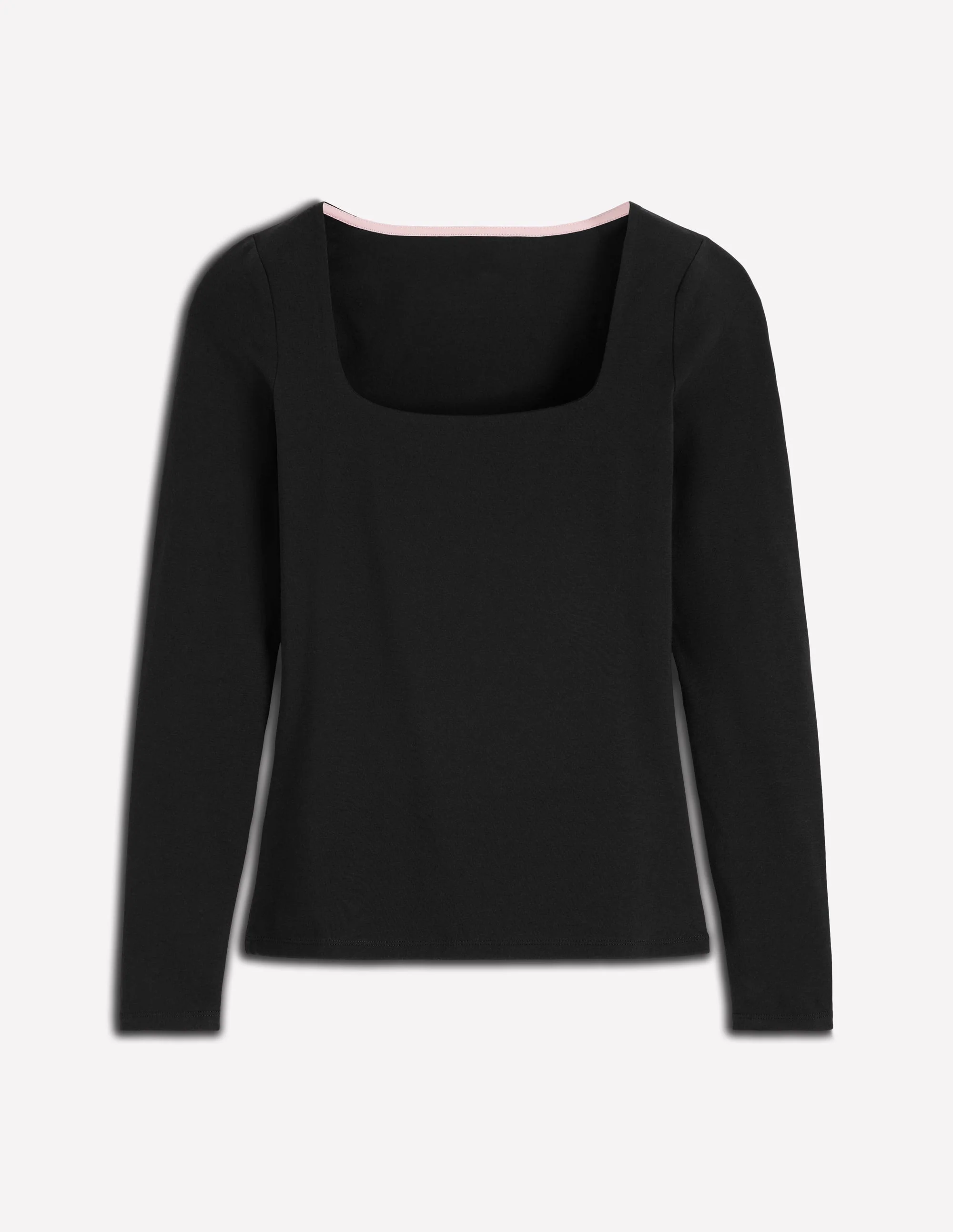 Double Layer Square Neck Top-Black - Image 6