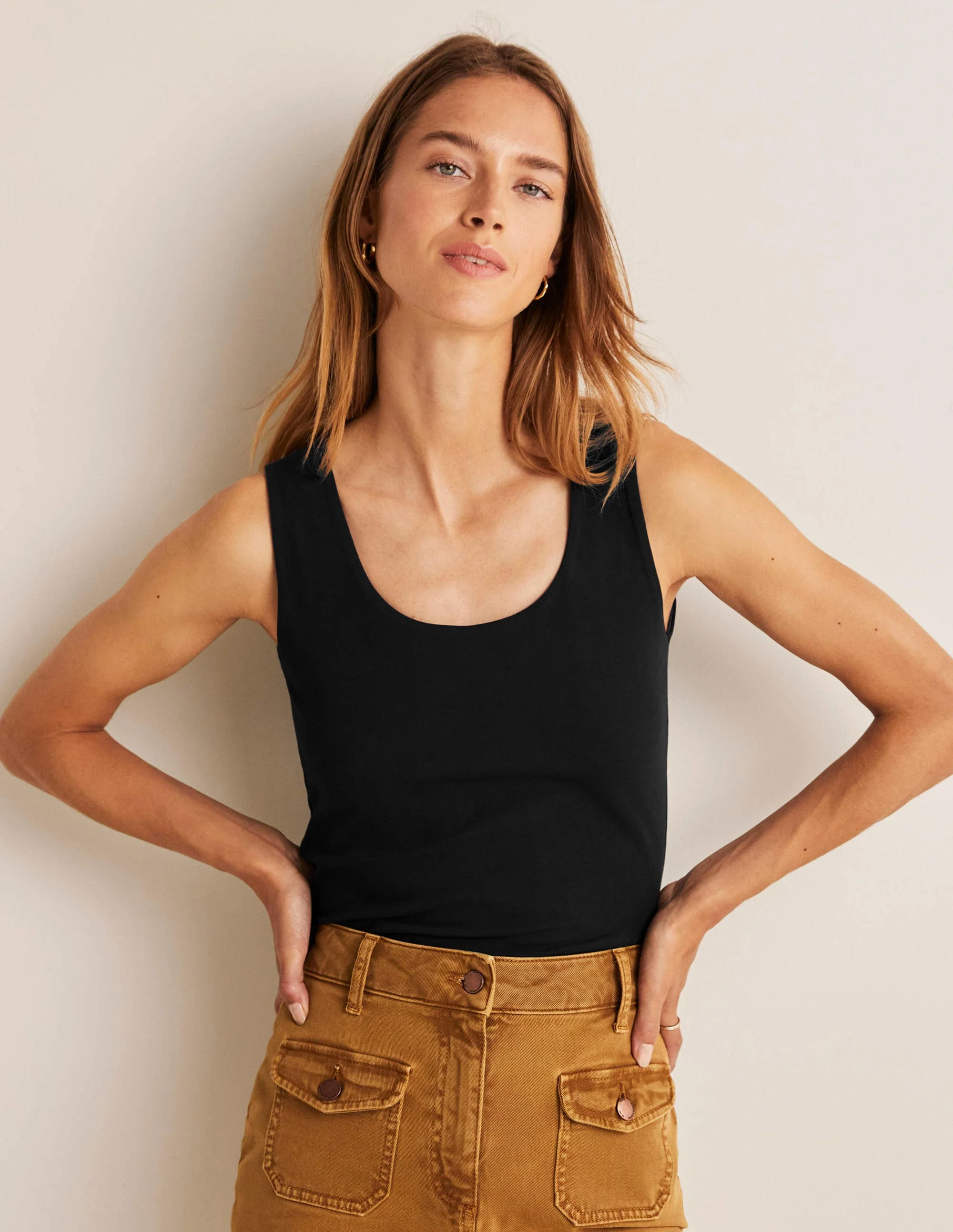 Double Layer Tank-Black