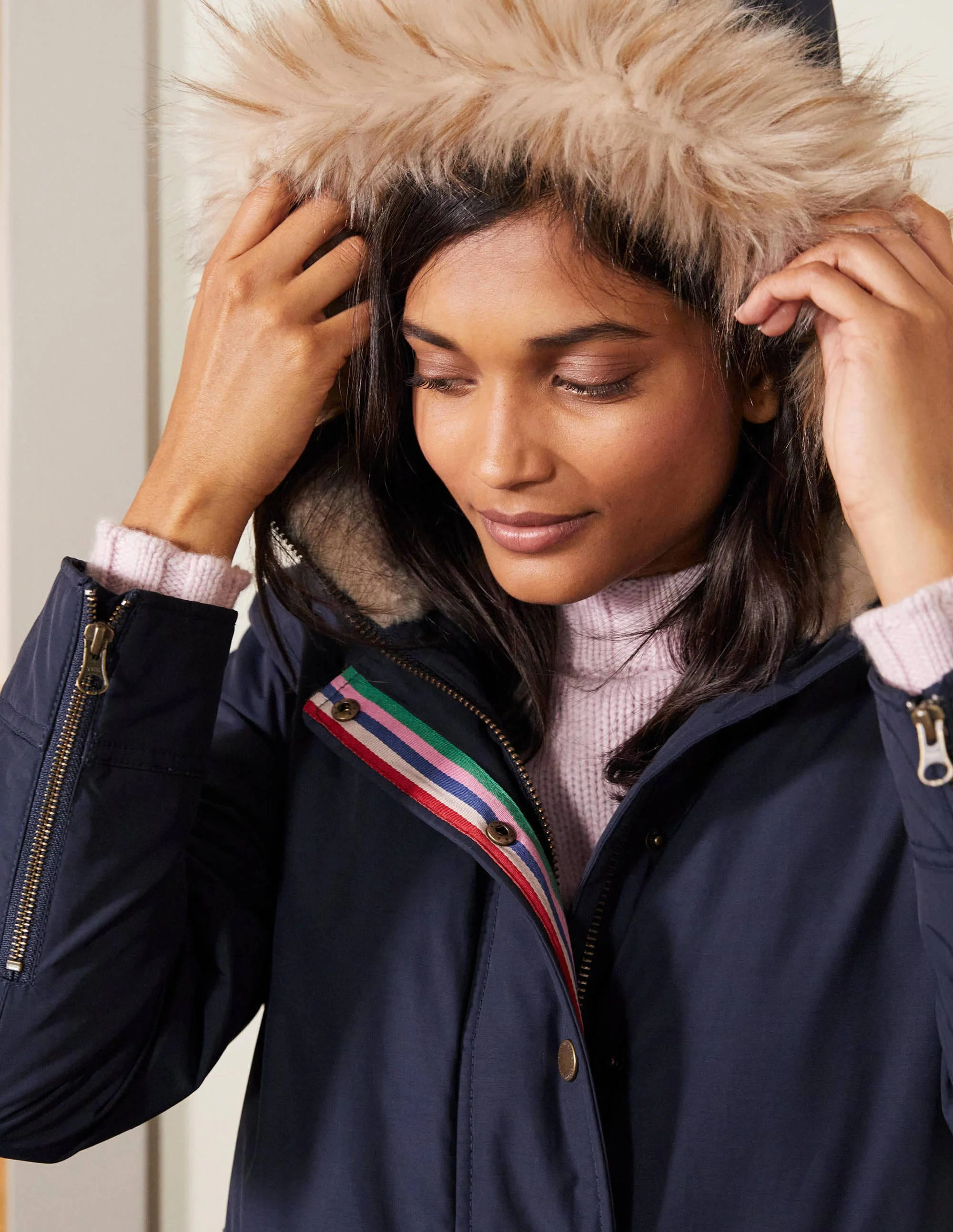 Dunbar Waterproof Parka-Navy - Image 2