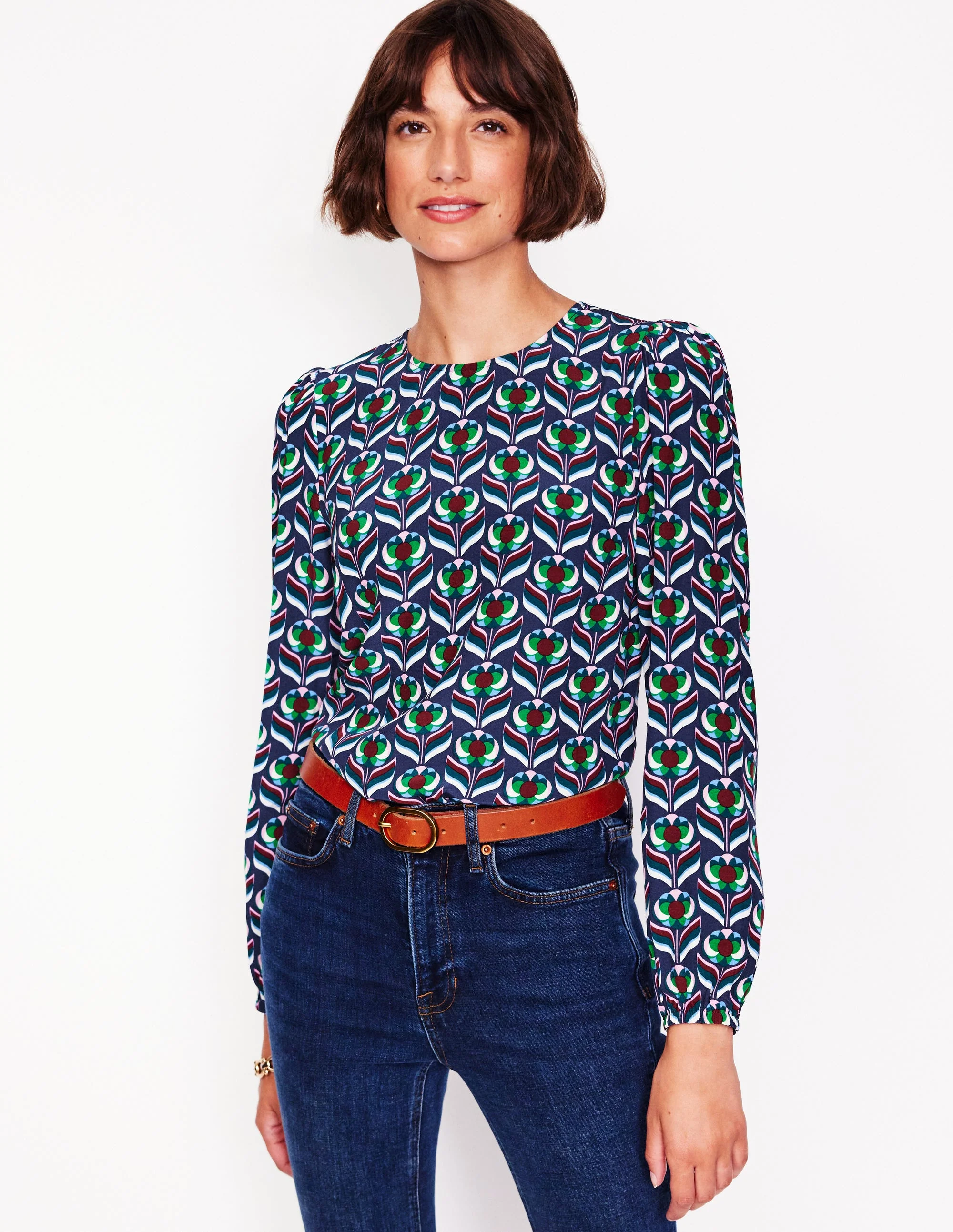 Easy Printed Top-Kingfisher Blue, Blossom Stamp - Image 4
