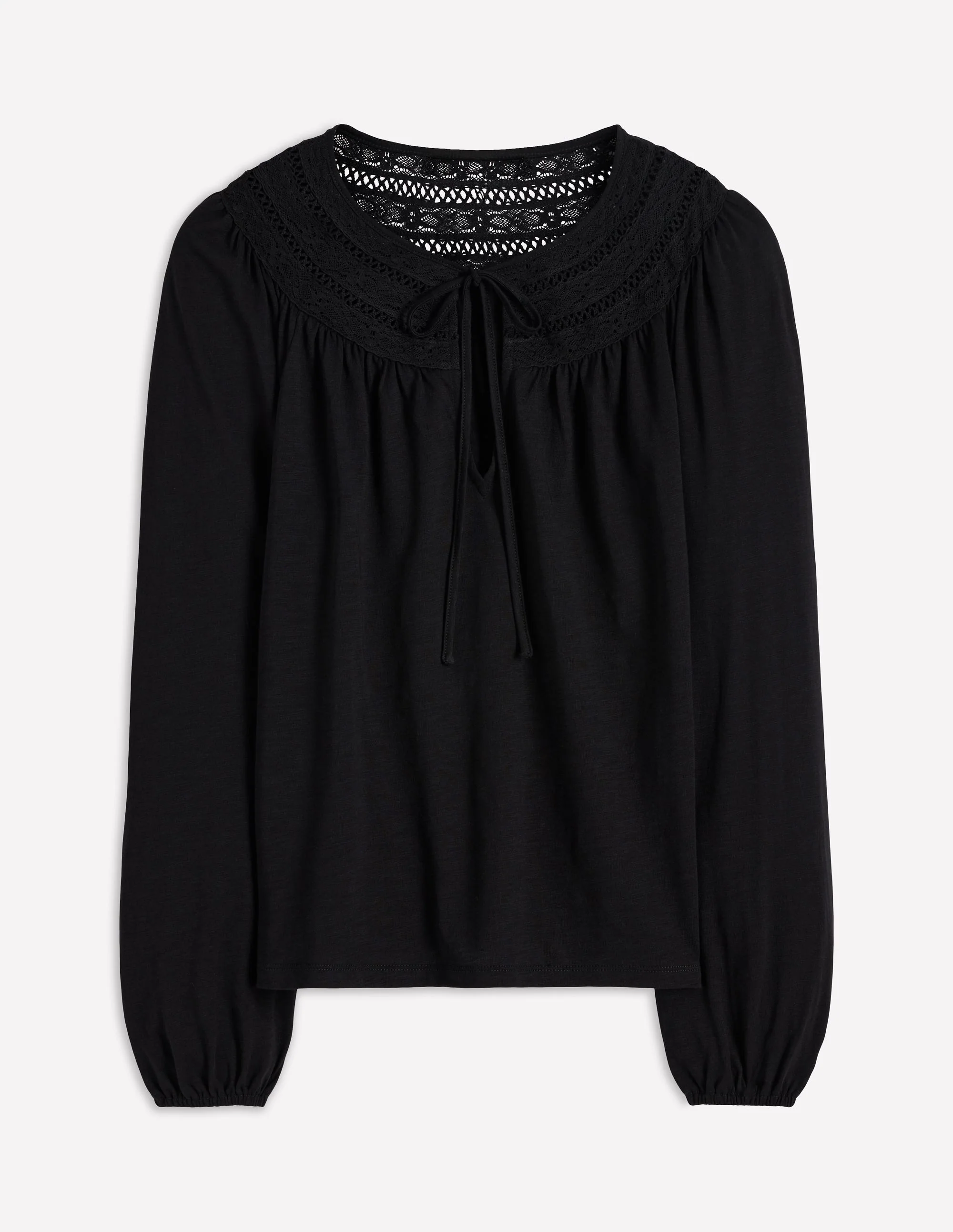 Edi Trim Detail Top-Black - Image 4
