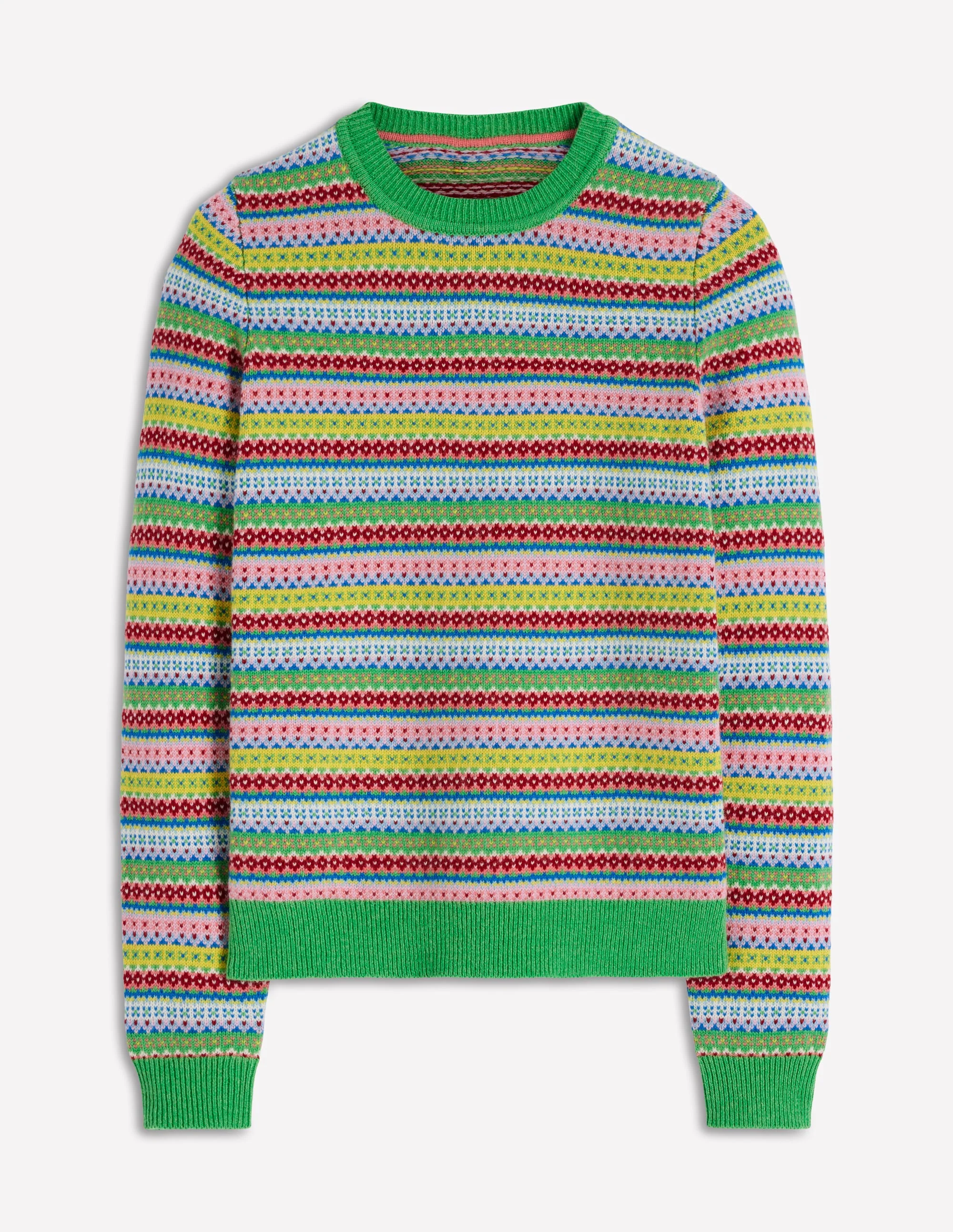 Edie Fair Isle Sweater-Multi, Heritage Geo - Image 6