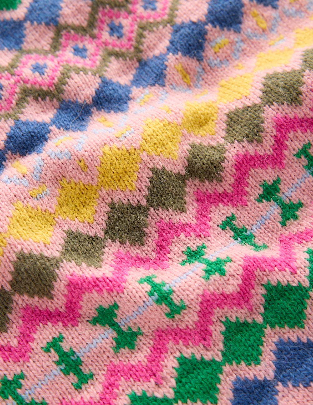Edie Fair Isle Sweater-Pink, Geo Fair Isle - Image 7
