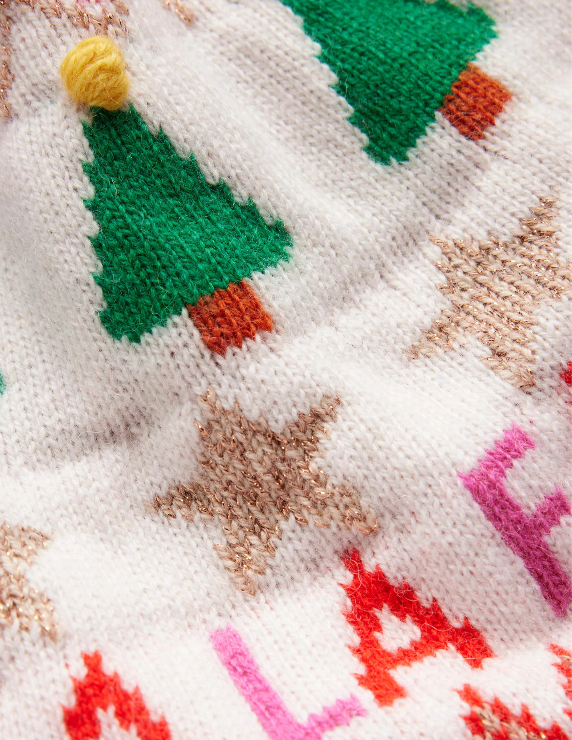 Edie Fair Isle Sweater-Vibrant Pink Fair Isle - Image 9