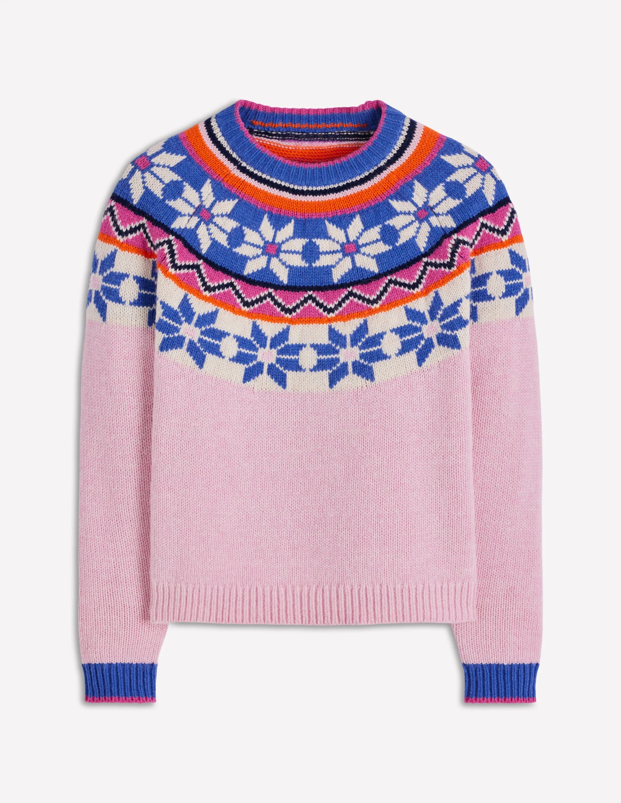 Eleanor Fair Isle Sweater-Meadowsweet Pink - Image 8