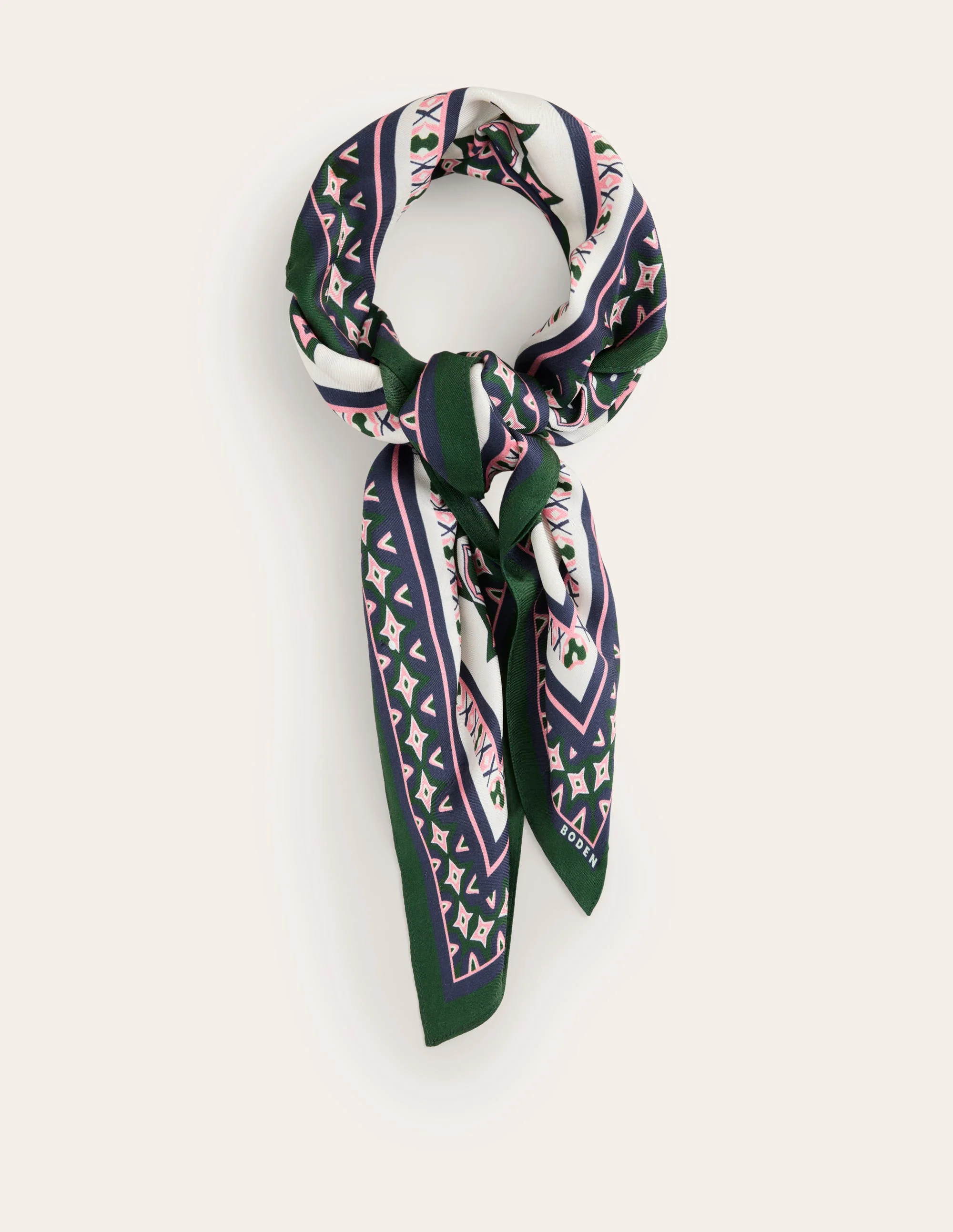 Elisabeth Silk Square Scarf-Geo Mosaic - Image 2