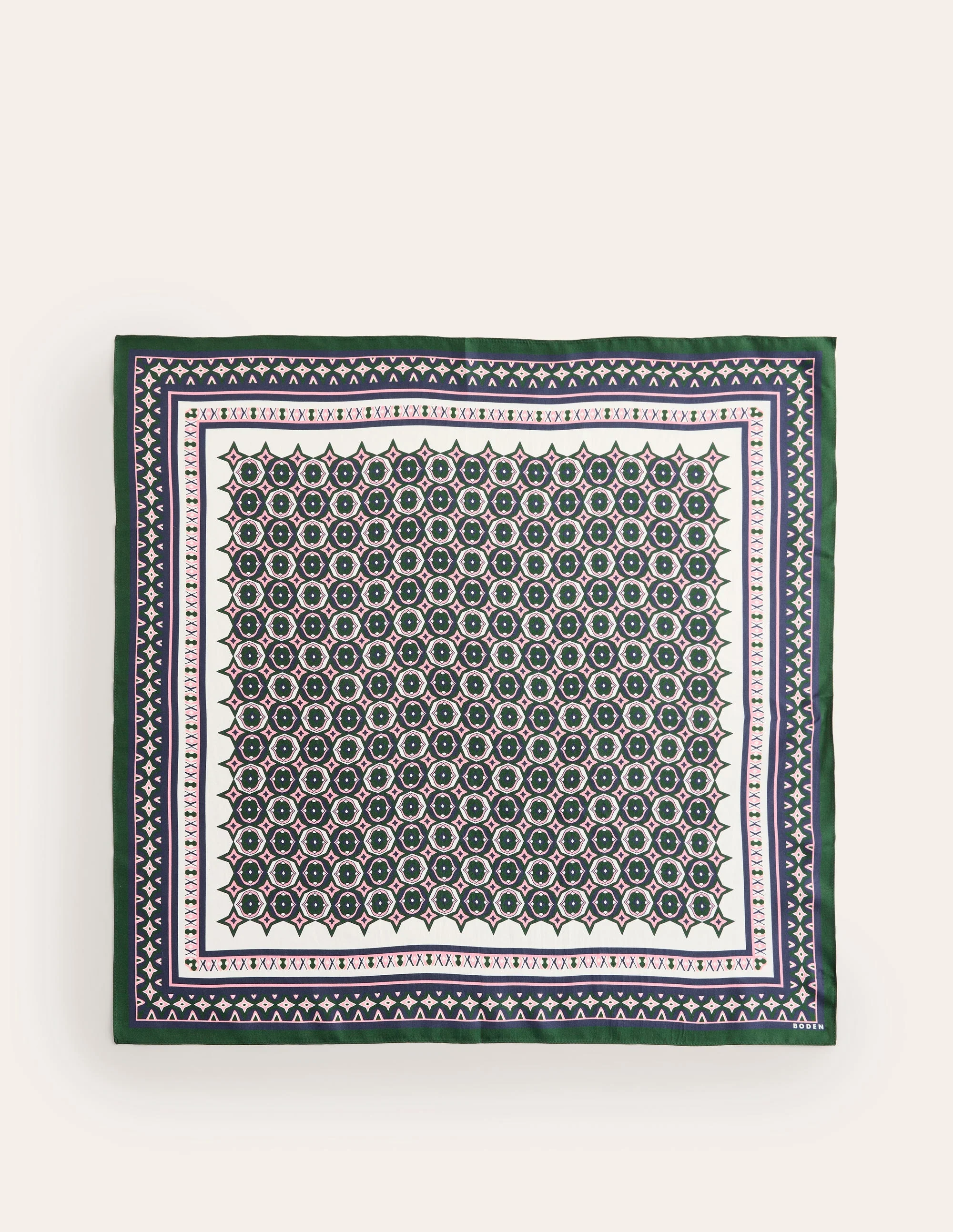 Elisabeth Silk Square Scarf-Geo Mosaic - Image 4