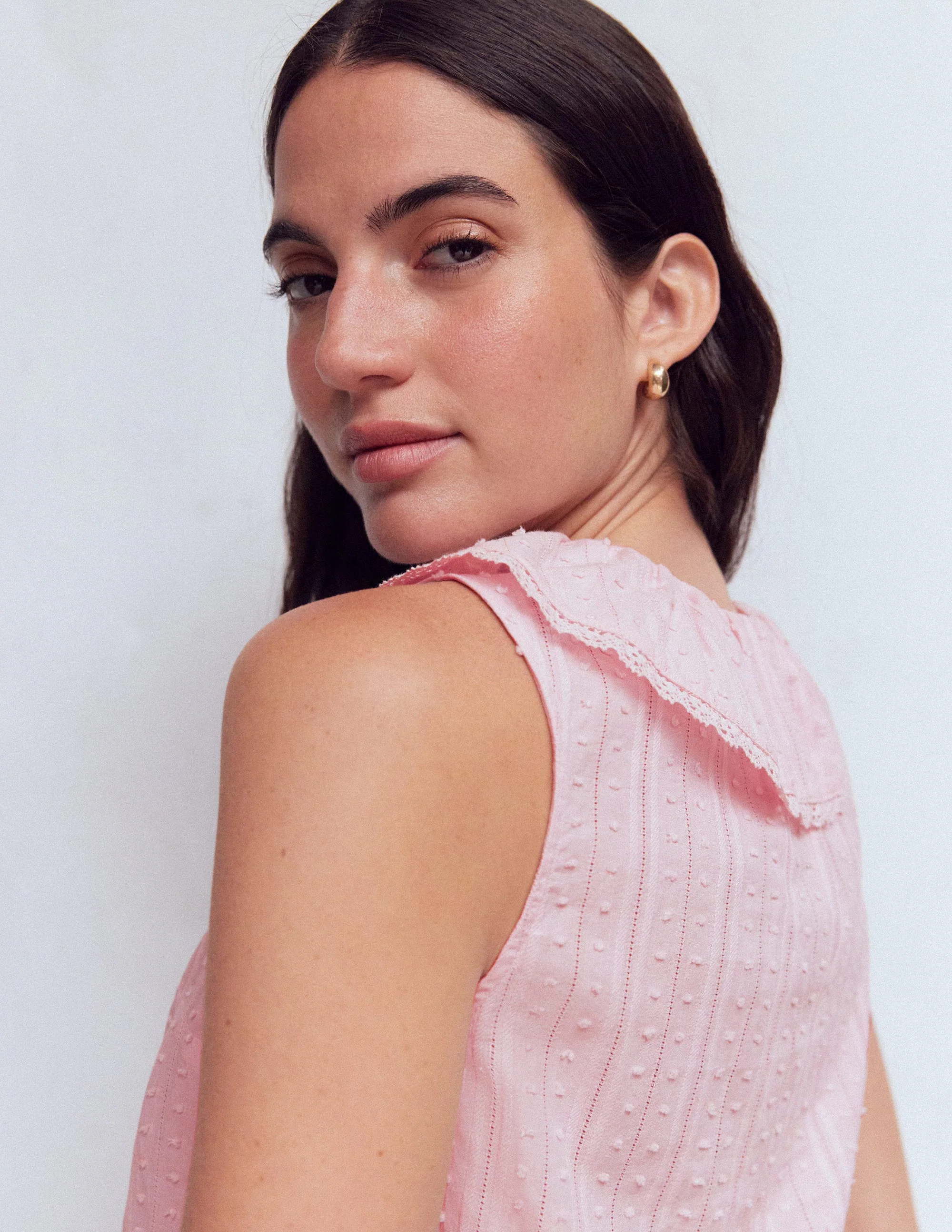 Eliza Sleeveless Top-French Pink - Image 5