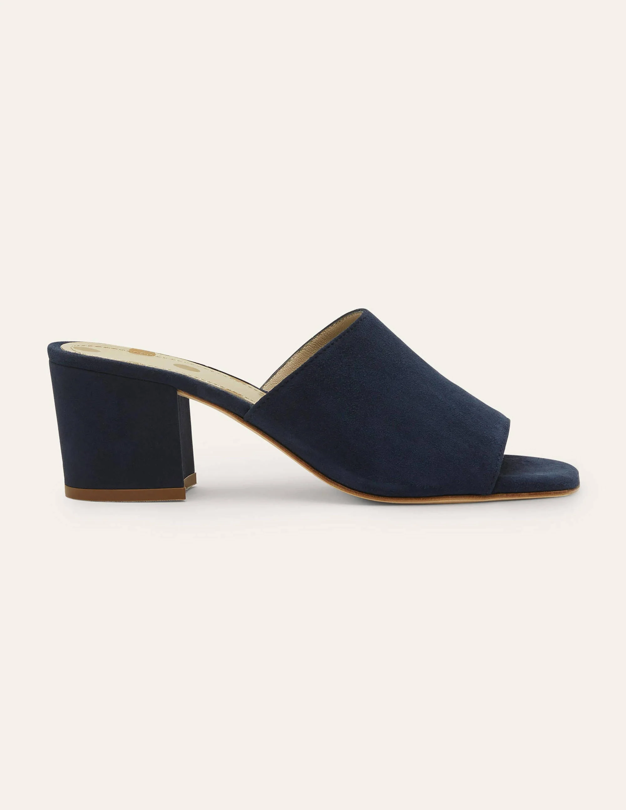 Elsie Heeled Mules-Navy - Image 2