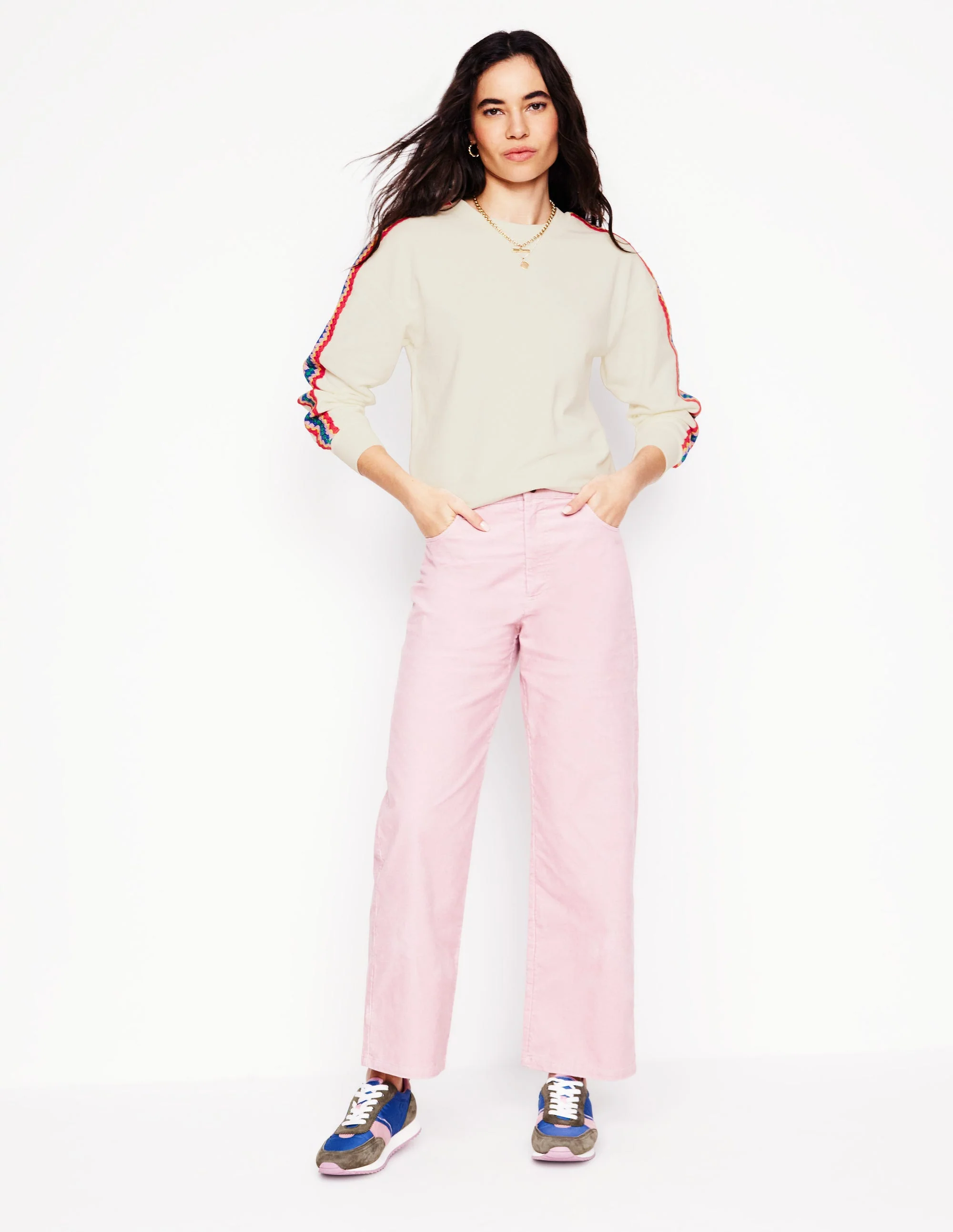 Emi Crochet Sweatshirt-Ivory - Image 4