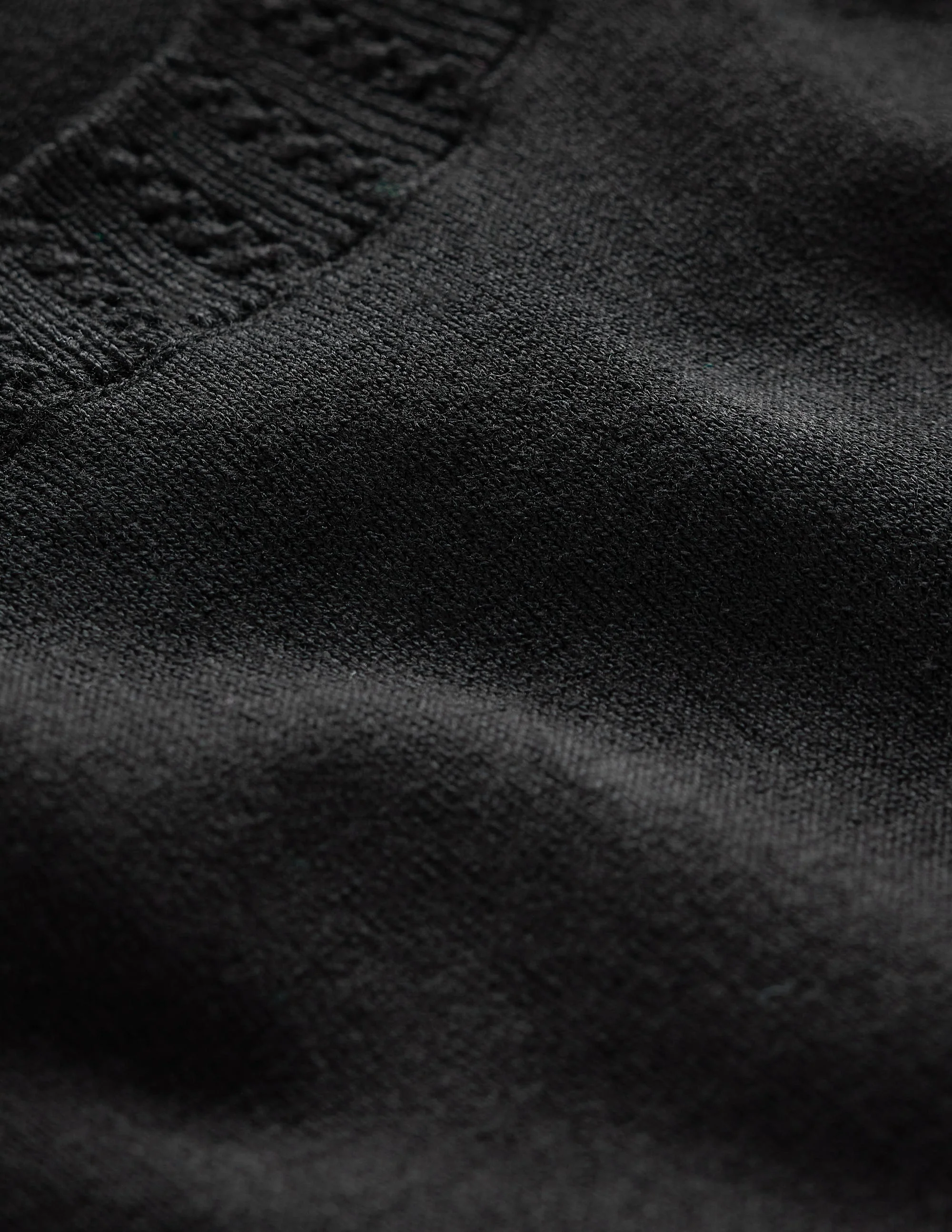 Emilia Cotton Crew Neck Vest-Black - Image 7