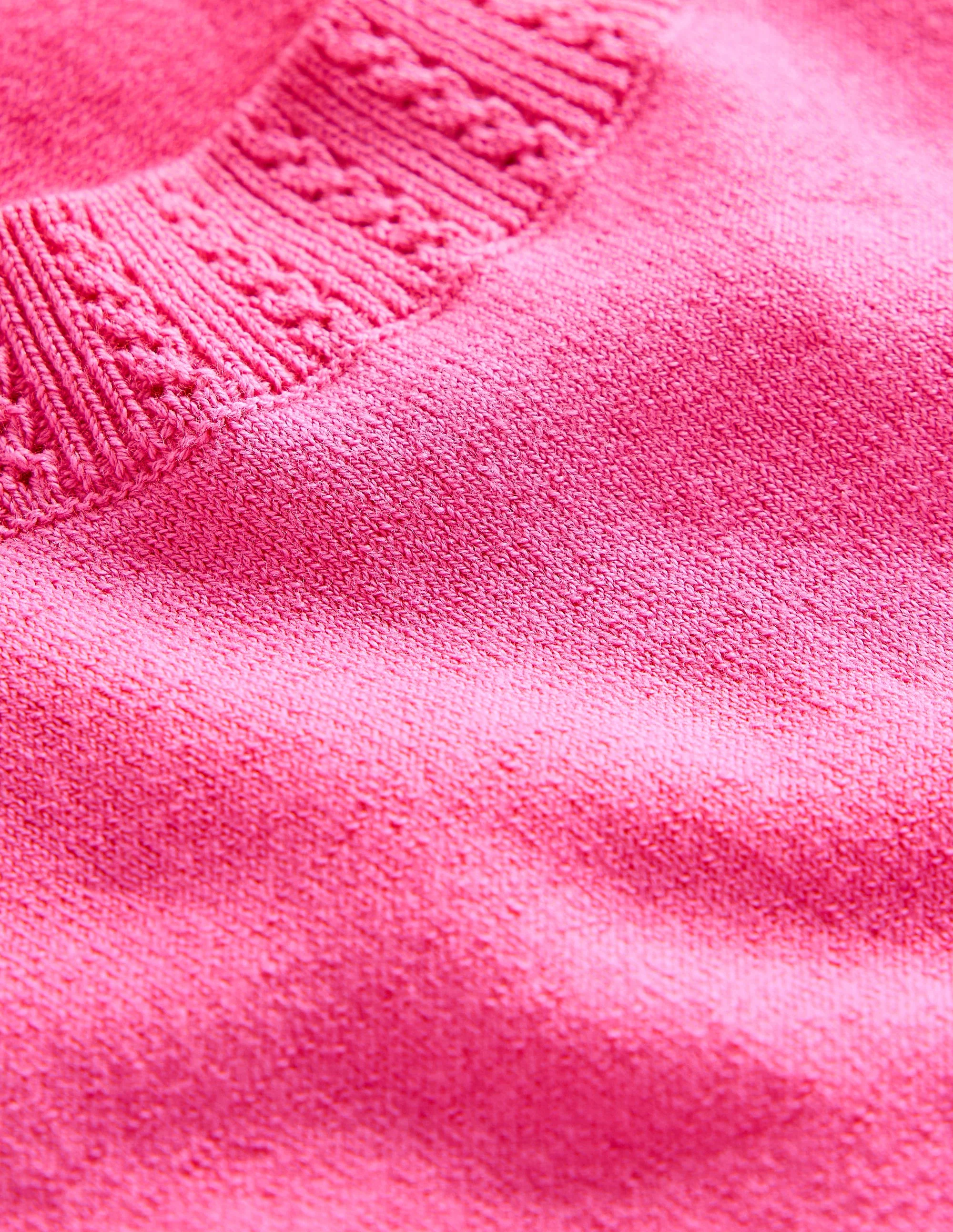 Emilia Cotton Crew Neck Vest-Tickled Pink - Image 7