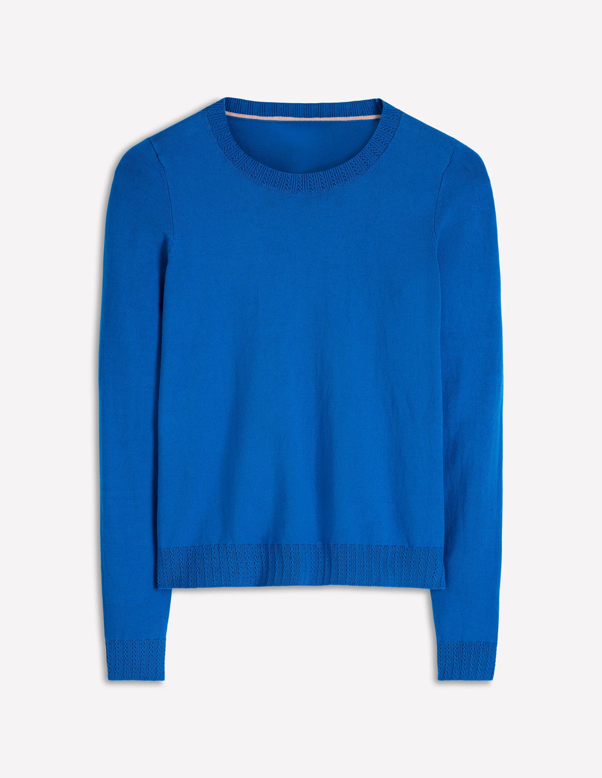 Emilia Cotton Crew Sweater-Kingfisher Blue - Image 6