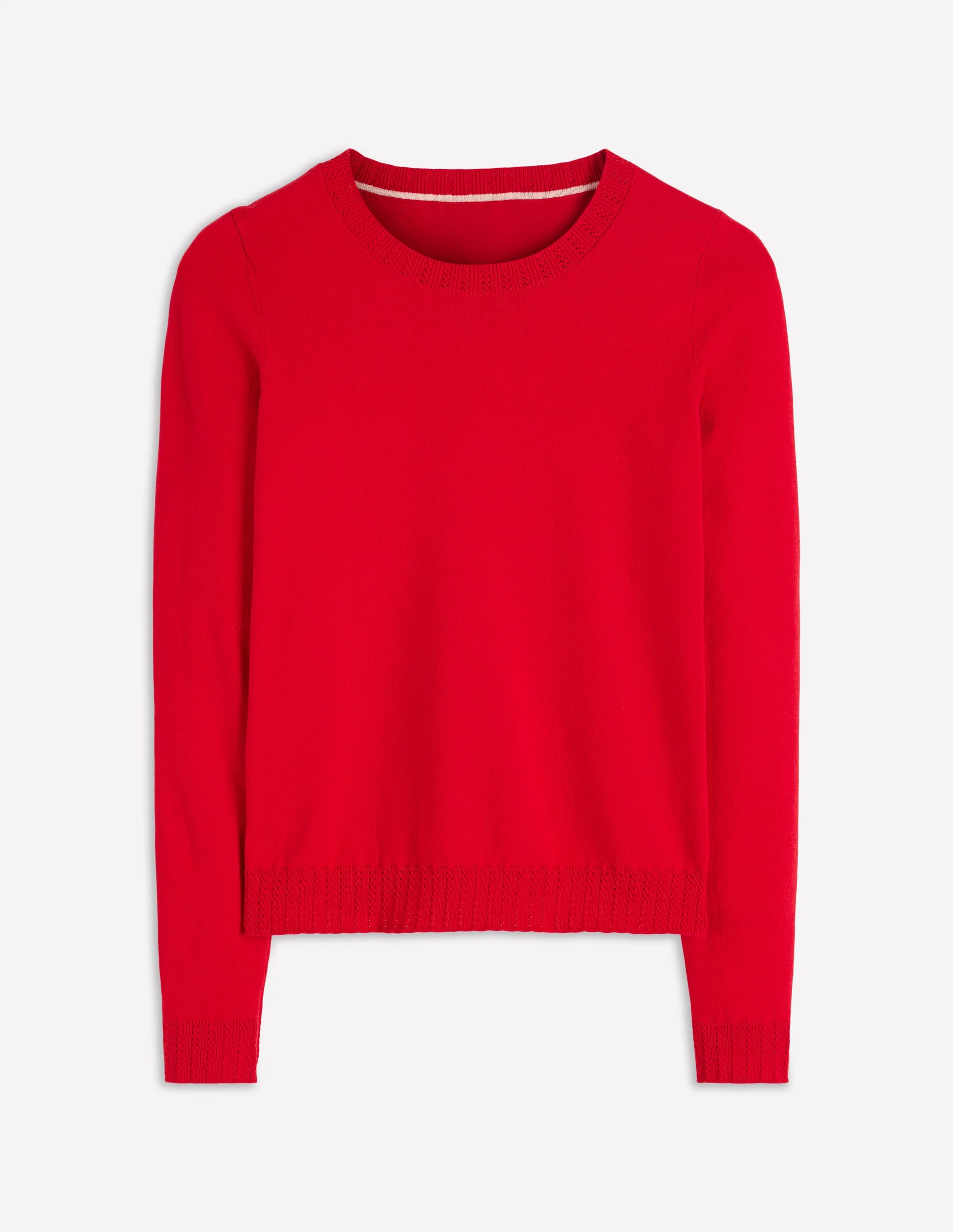 Emilia Cotton Crew Sweater-Merida Red - Image 5