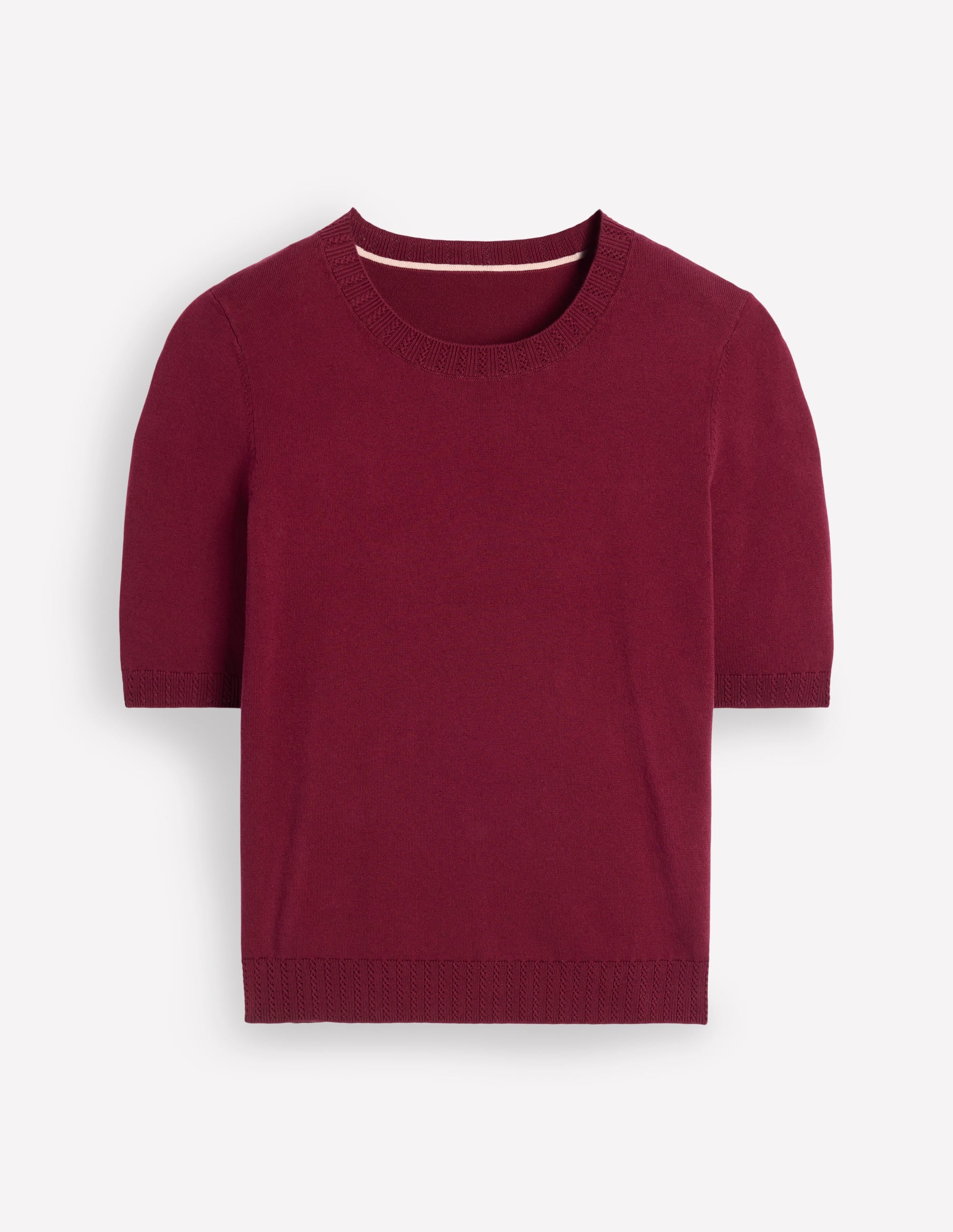 Emilia Cotton Crew T-shirt-Deep Wisteria - Image 7