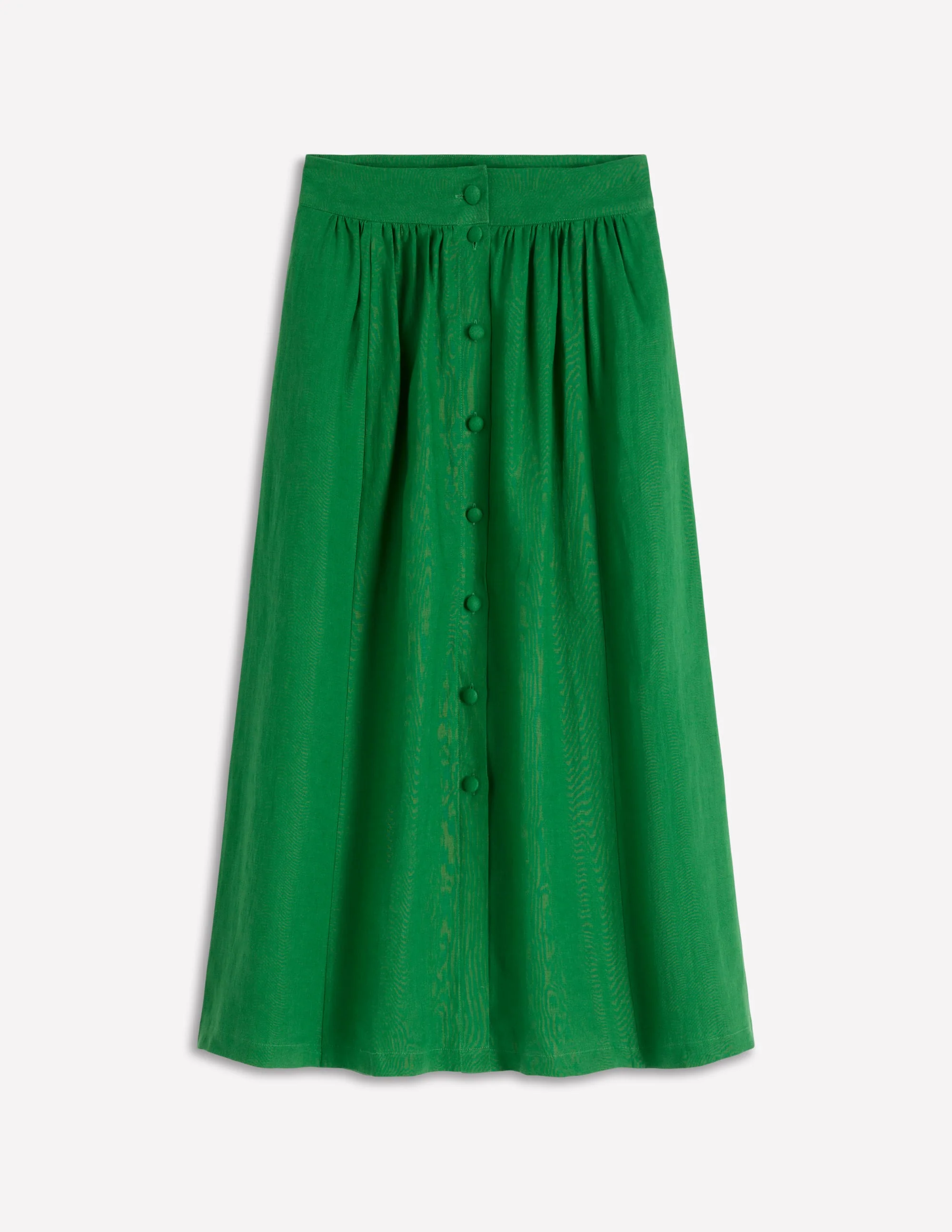 Emma Linen Maxi Skirt-Highland Green - Image 6