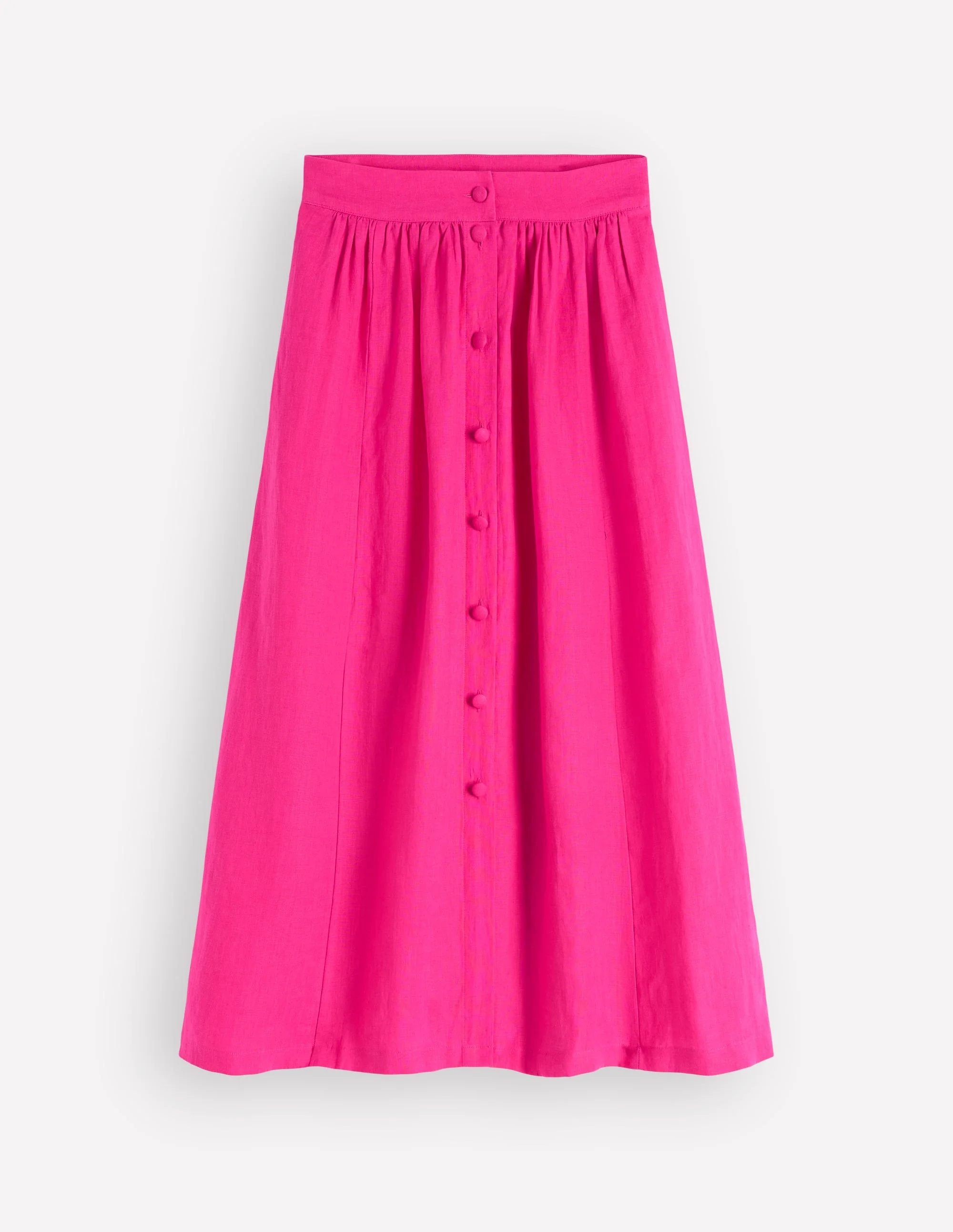 Emma Linen Maxi Skirt-Pink Peony - Image 6