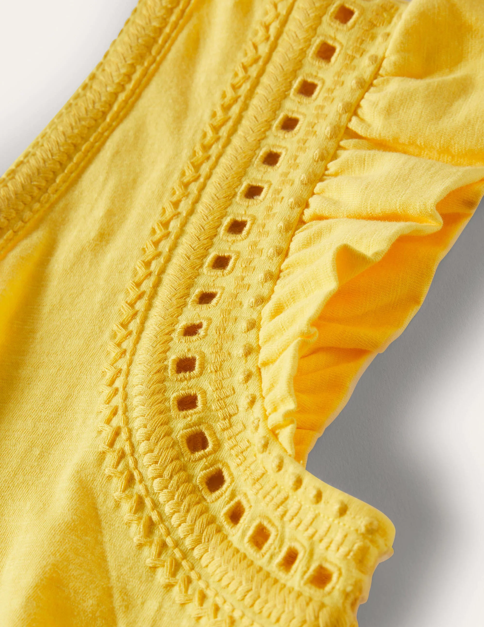 Empire Detail Jersey Dress-Lemon Fizz - Image 11