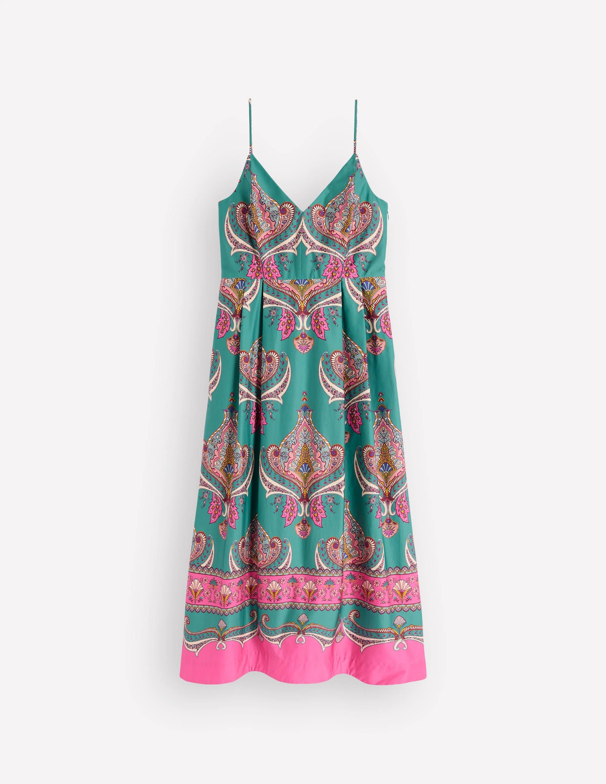 Empire Poplin Occasion Dress-Aurora Blue,  Ornamental Charm - Image 6