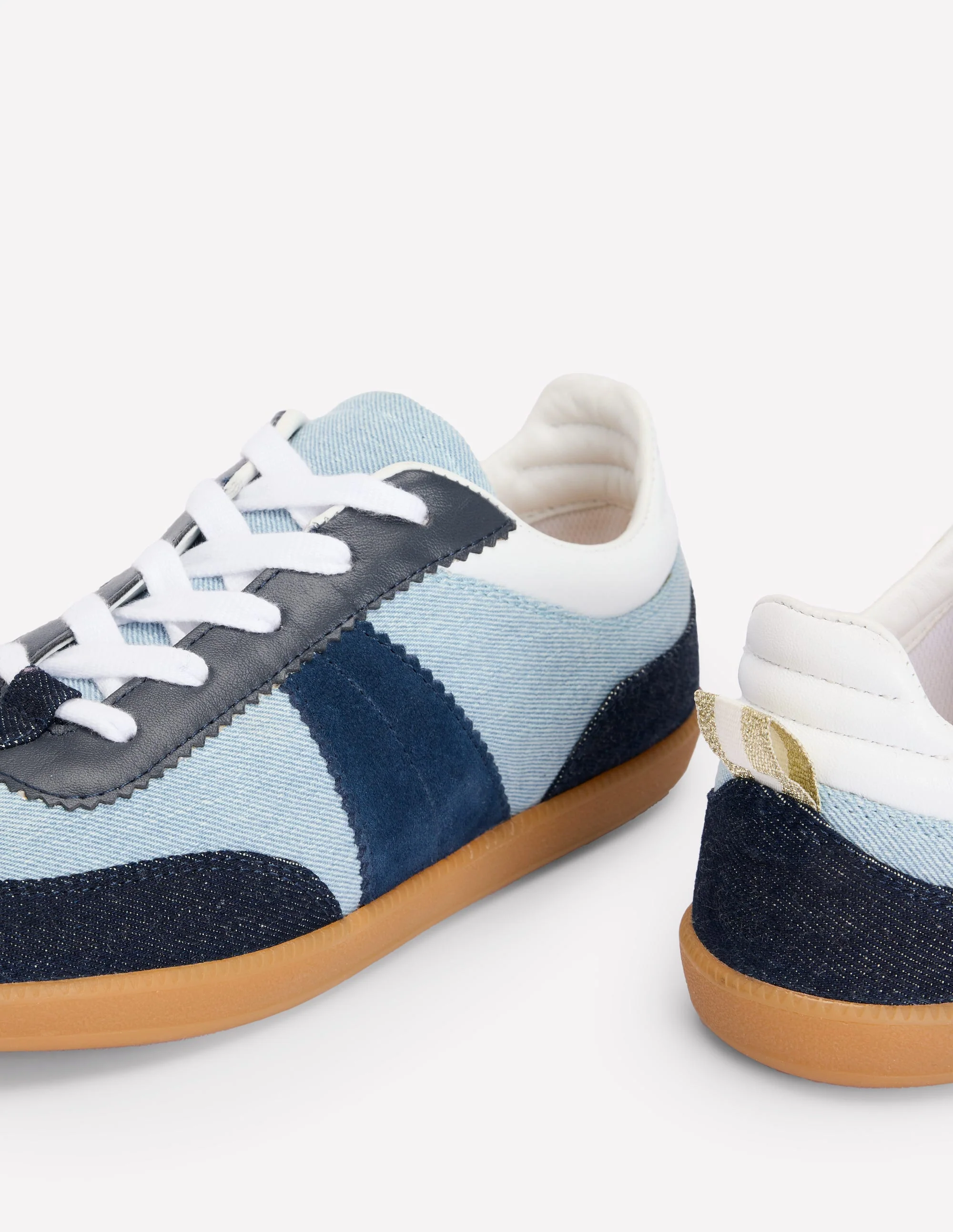 Erin Retro Tennis Trainers-Denim - Image 4