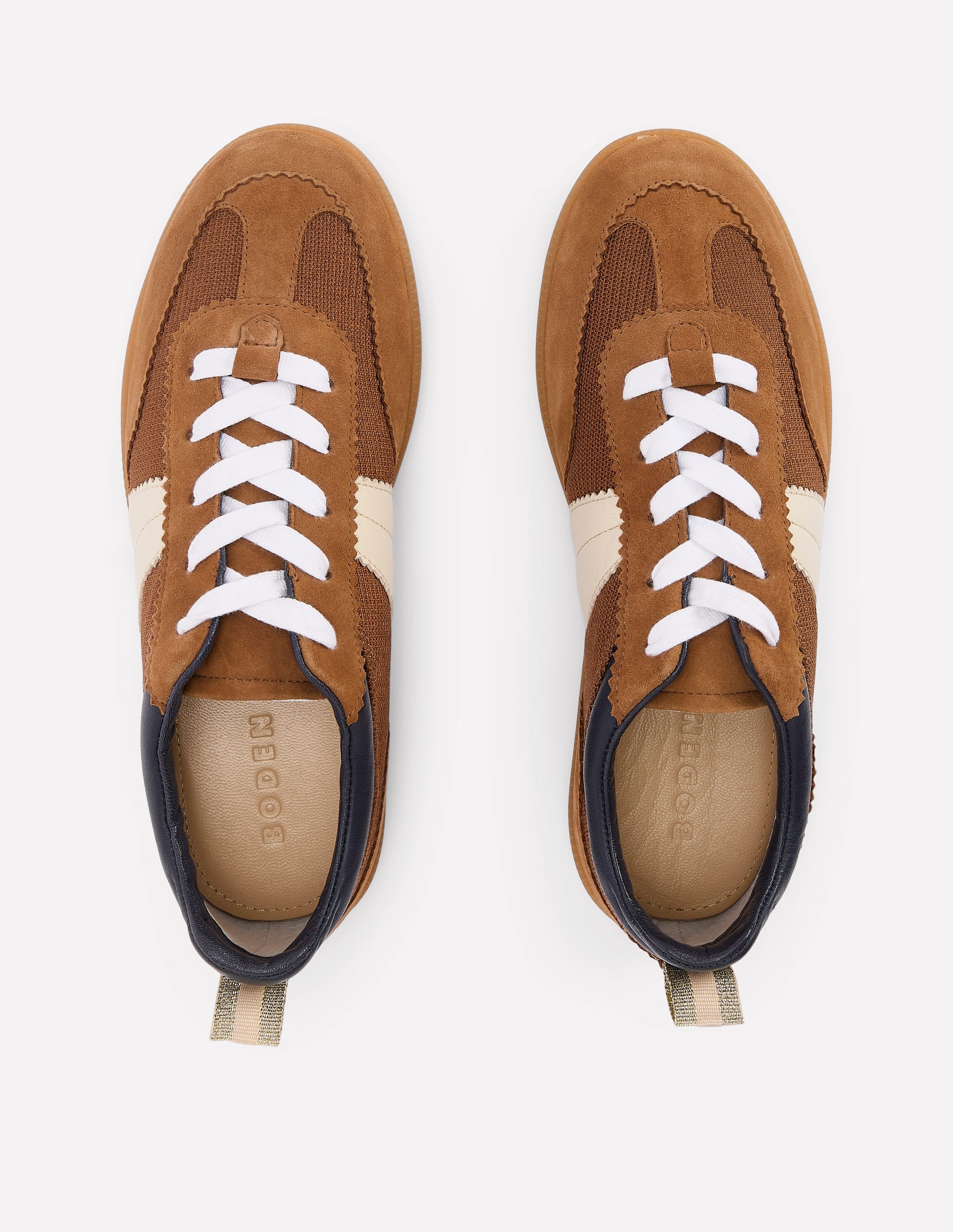 Erin Retro Tennis Trainers-Gingersnap - Image 5