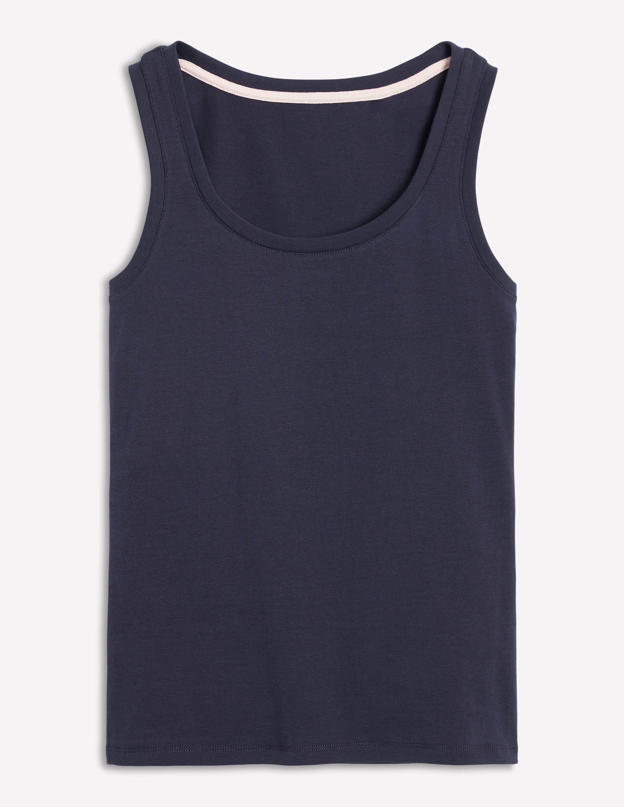 Essential Scoop-Neck Tank-Navy - Image 4