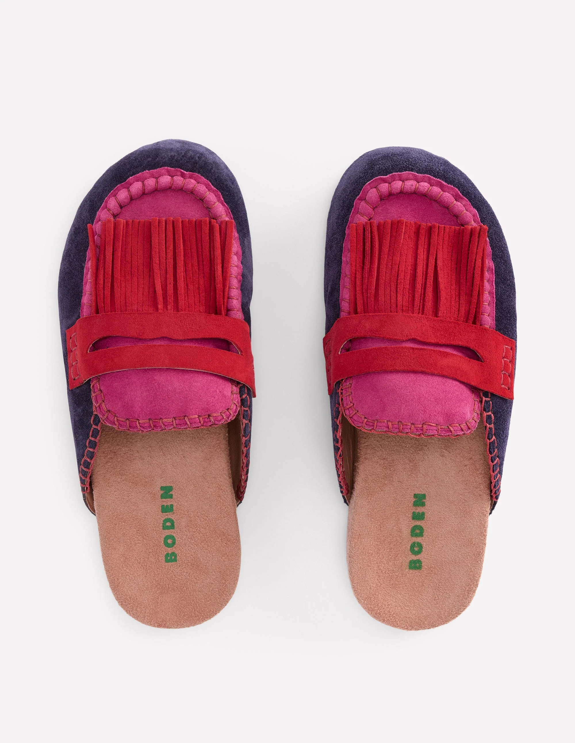 Etta Ghillie Mule Clogs-Colourblock - Image 5