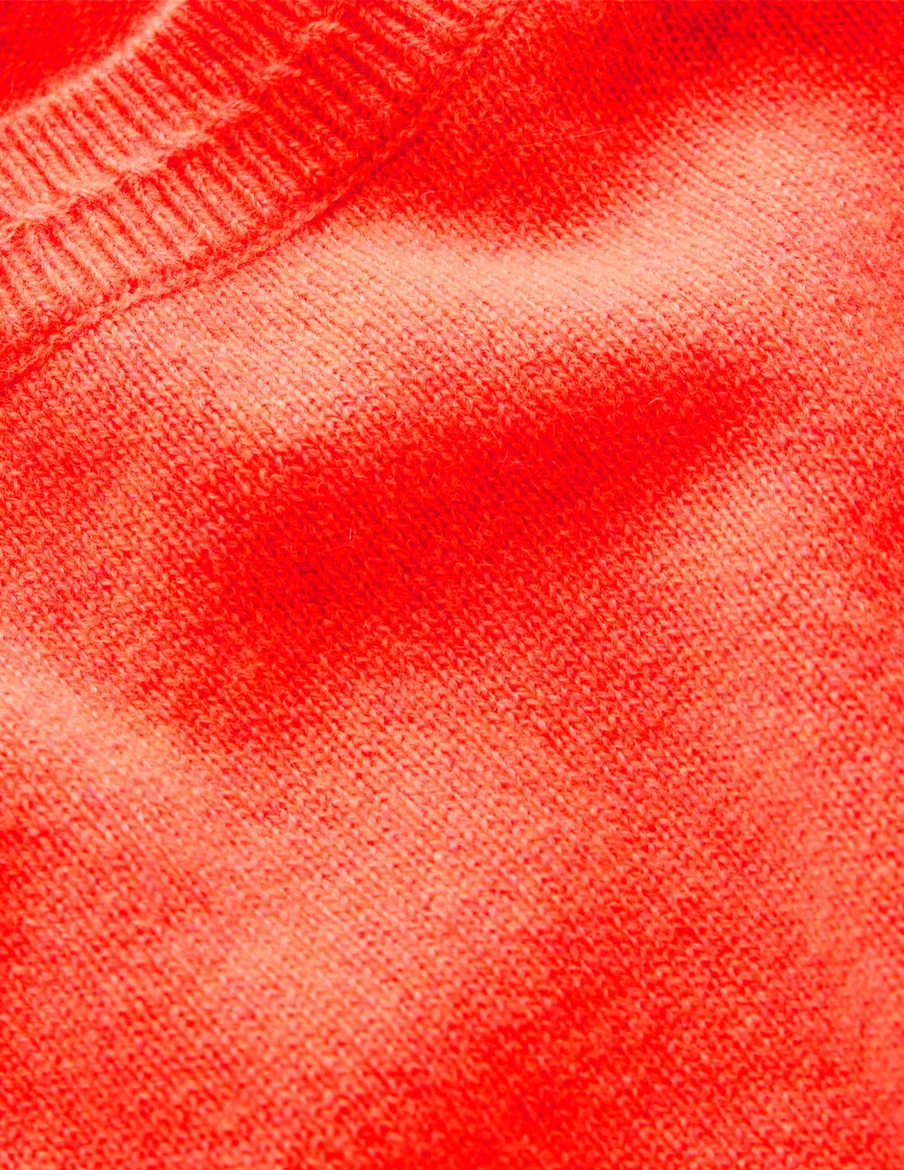 Eva Cashmere Crew Neck Sweater-Fiery Orange Melange - Image 6