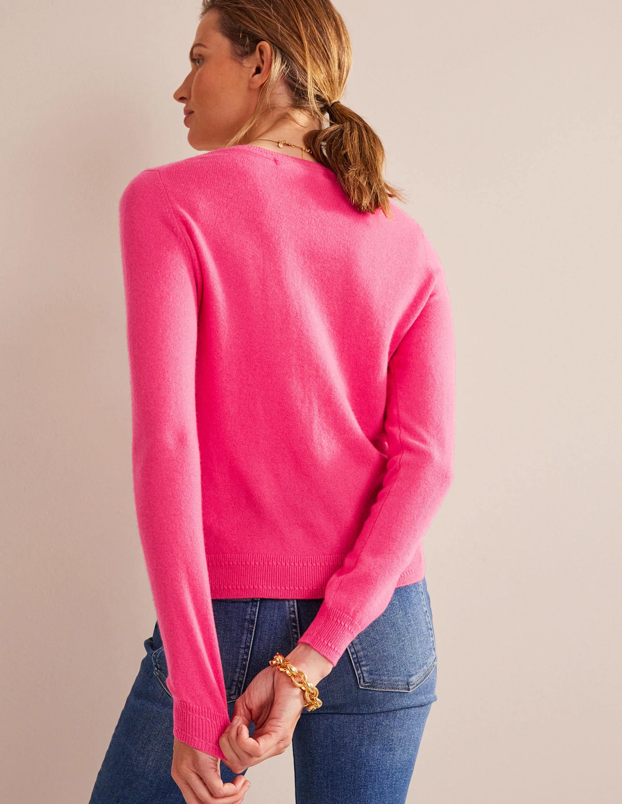 Eva Cashmere Crew Neck Sweater-Jazzy - Image 3