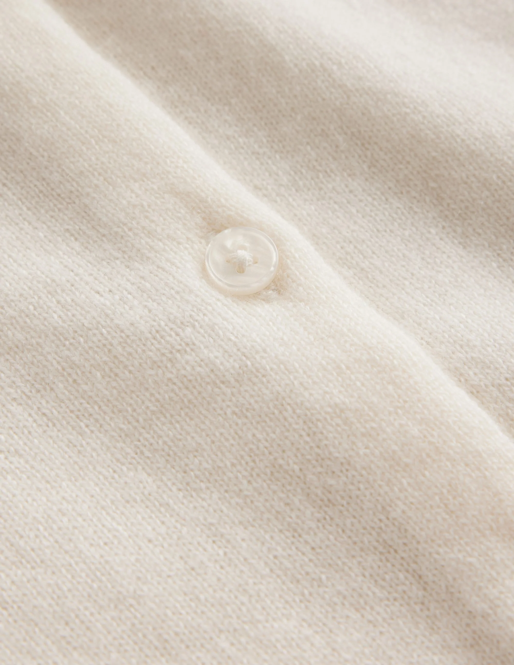 Eva Cashmere Cropped Cardigan-Warm Ivory - Image 6