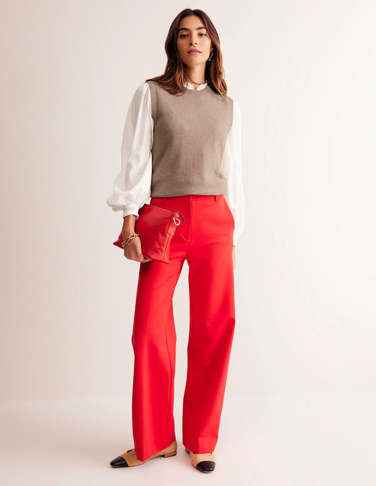 Eva Cashmere Vest-Chinchilla Melange - Image 4
