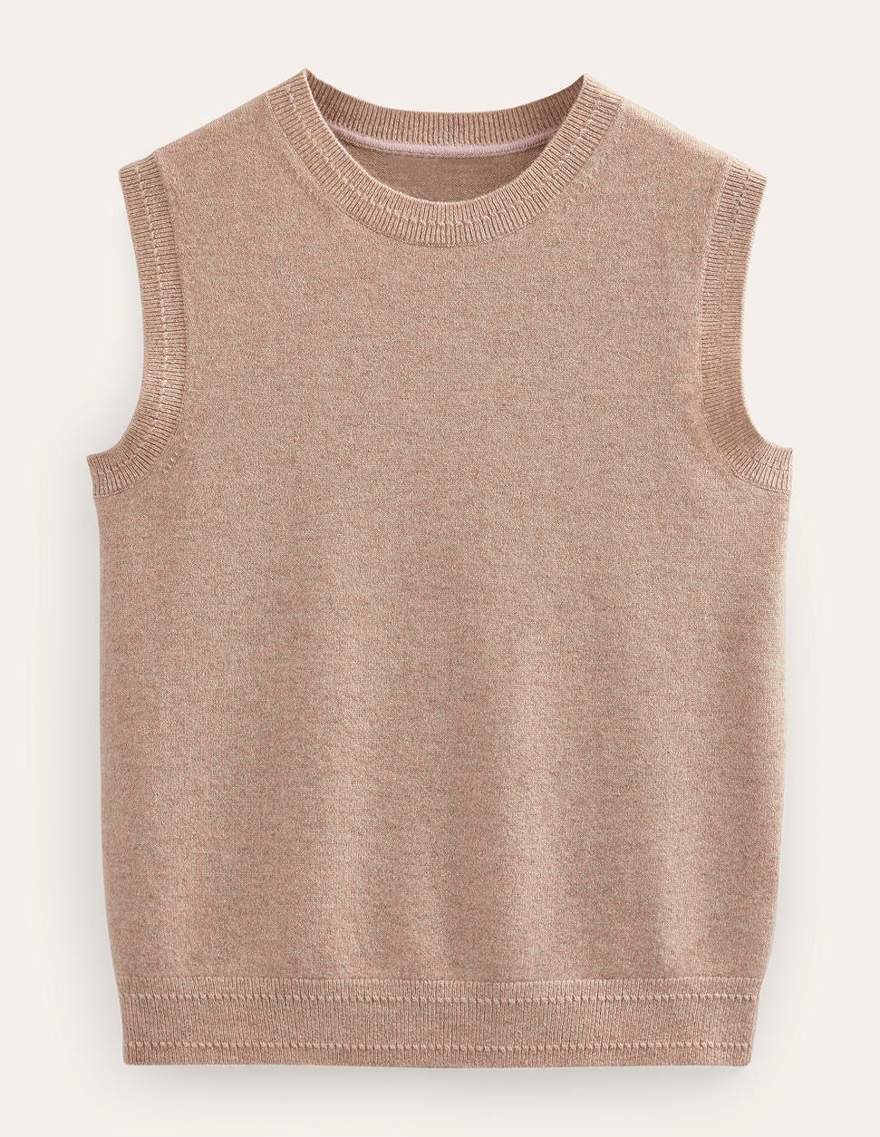 Eva Cashmere Vest-Chinchilla Melange - Image 6