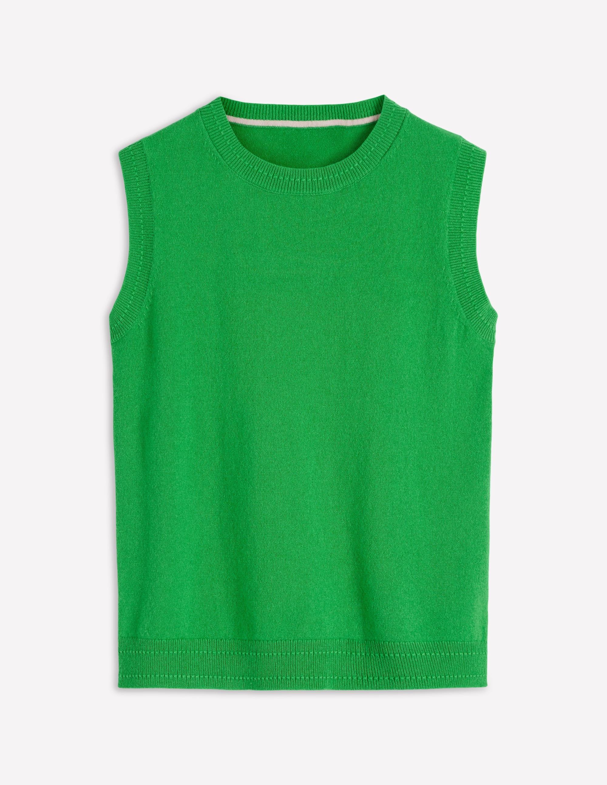 Eva Cashmere Vest-Sapling Green - Image 6