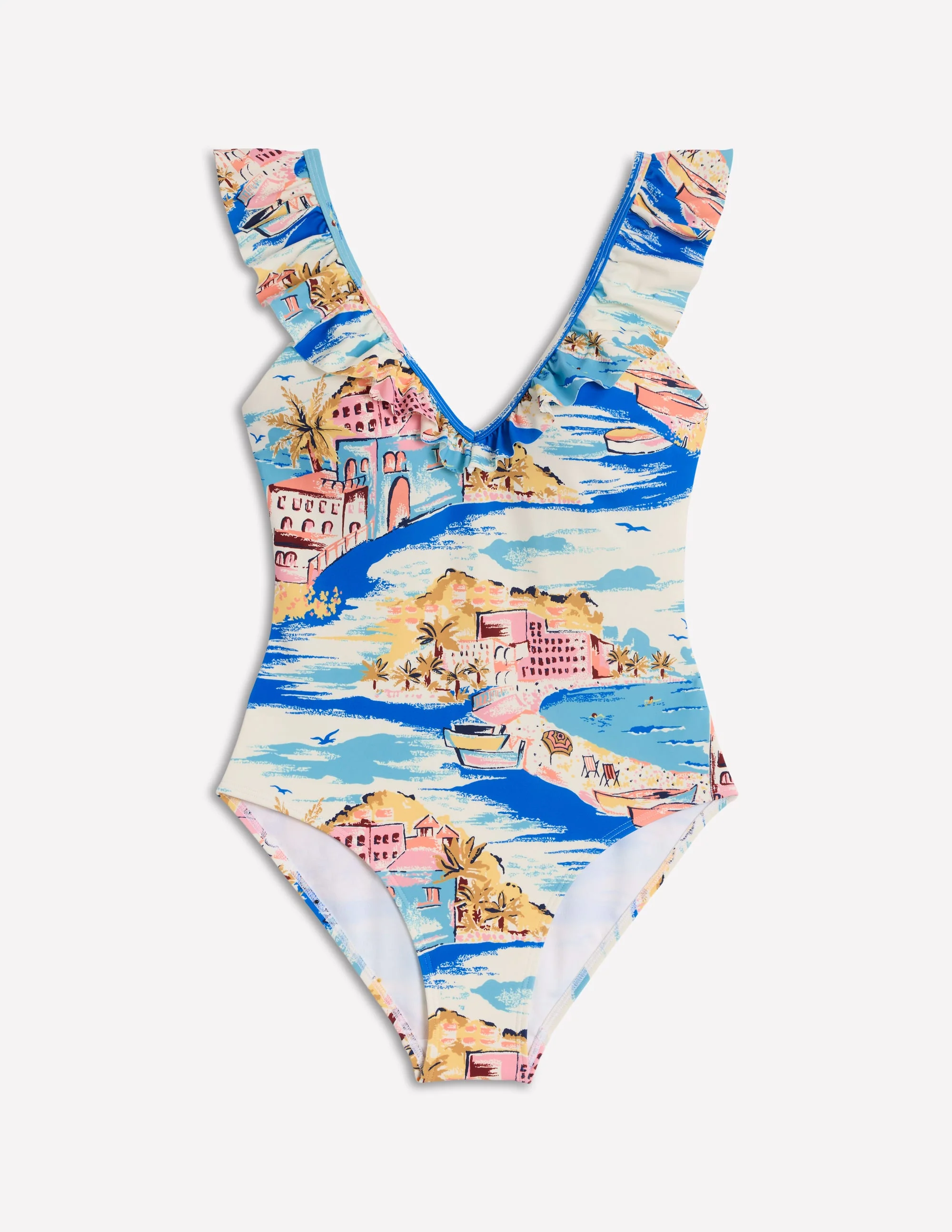 Evia Ruffle Swimsuit-Multi, Paradise Bay - Image 8