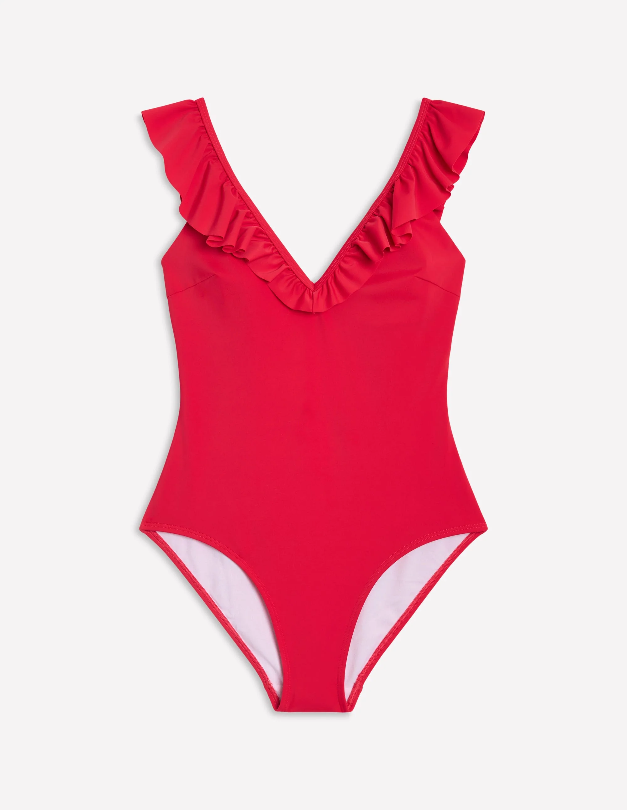 Evia Ruffle Swimsuit-Tulip Red - Image 5