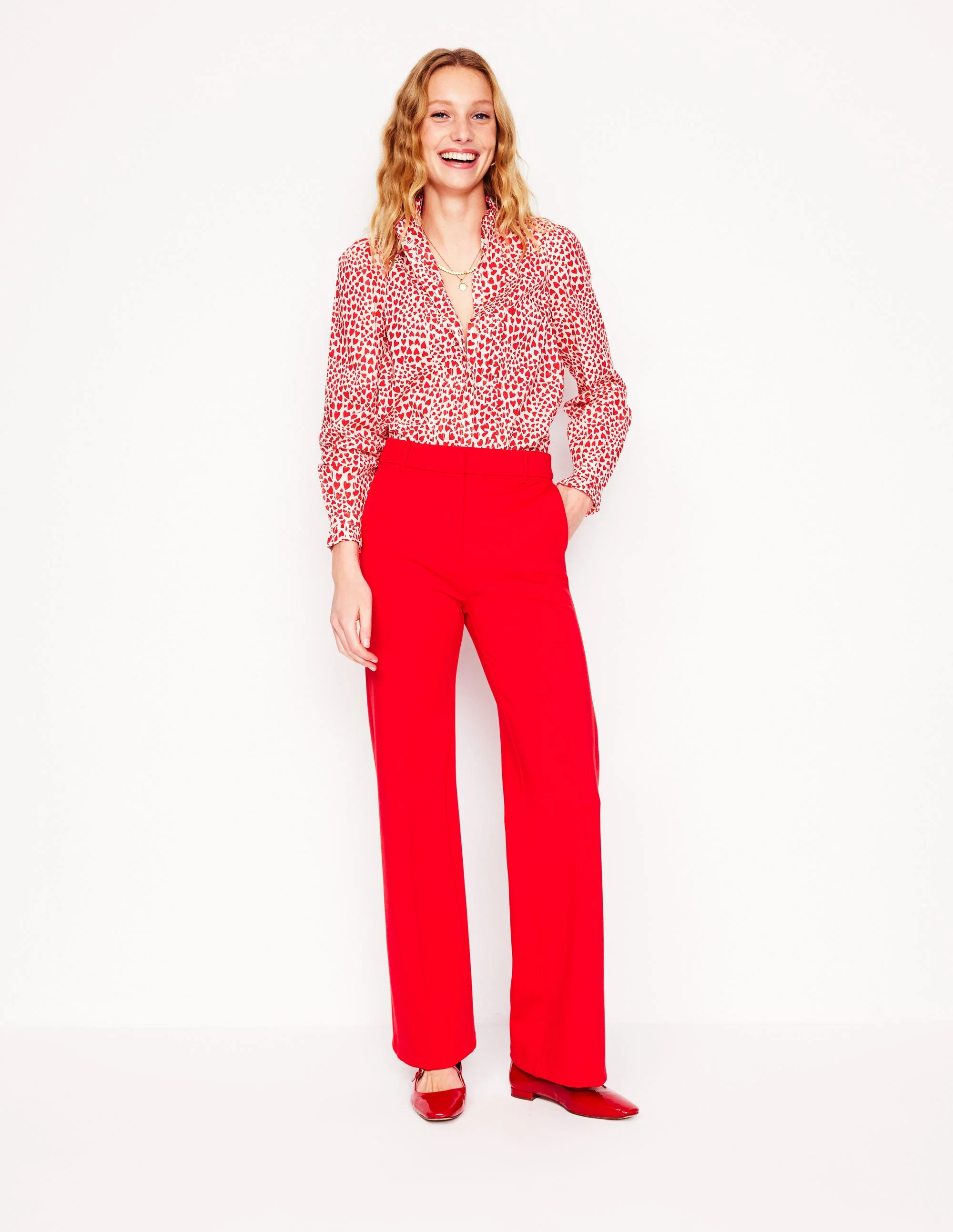 Felicity Cotton Blouse-Ivory, Heart Cluster - Image 5