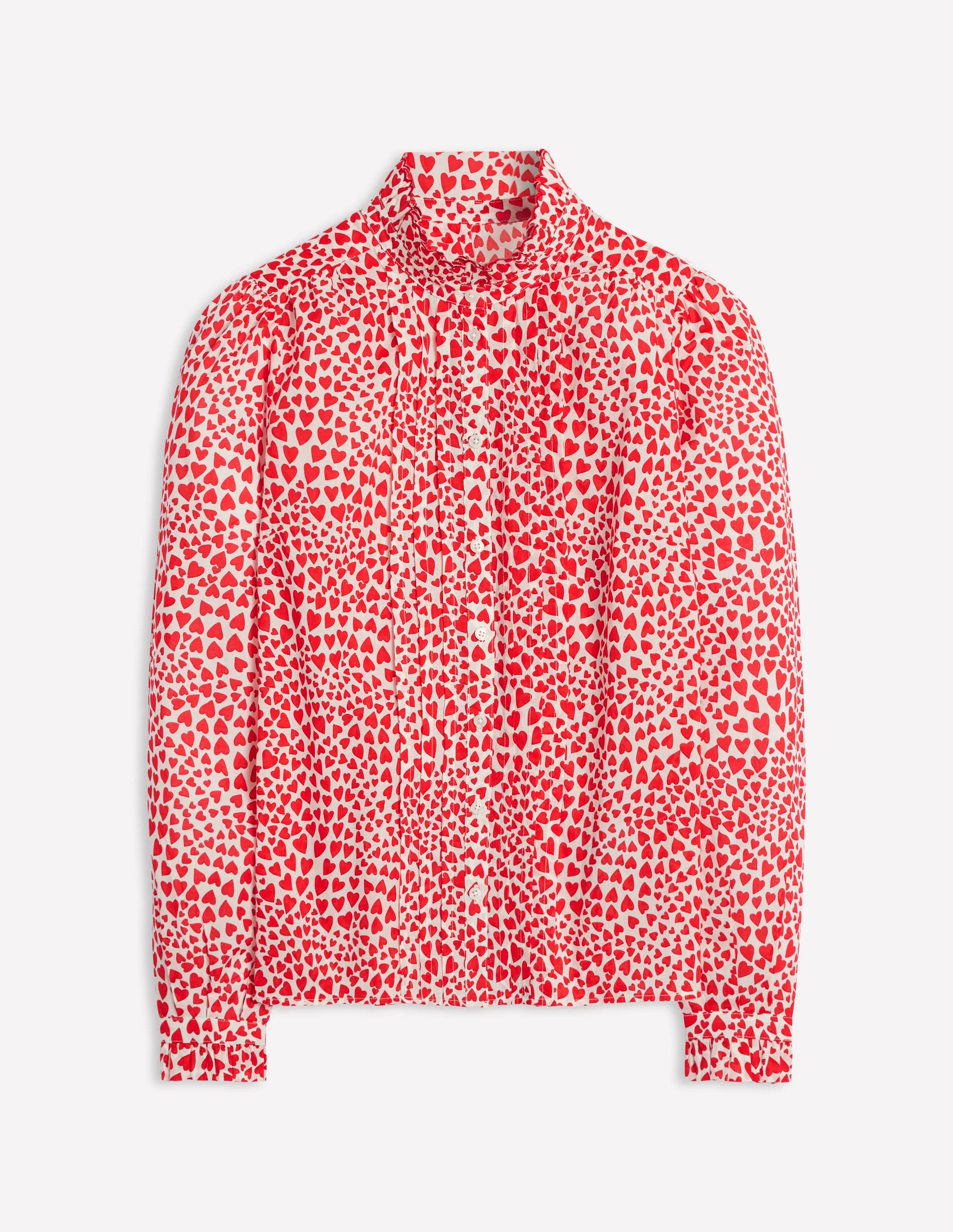 Felicity Cotton Blouse-Ivory, Heart Cluster - Image 7
