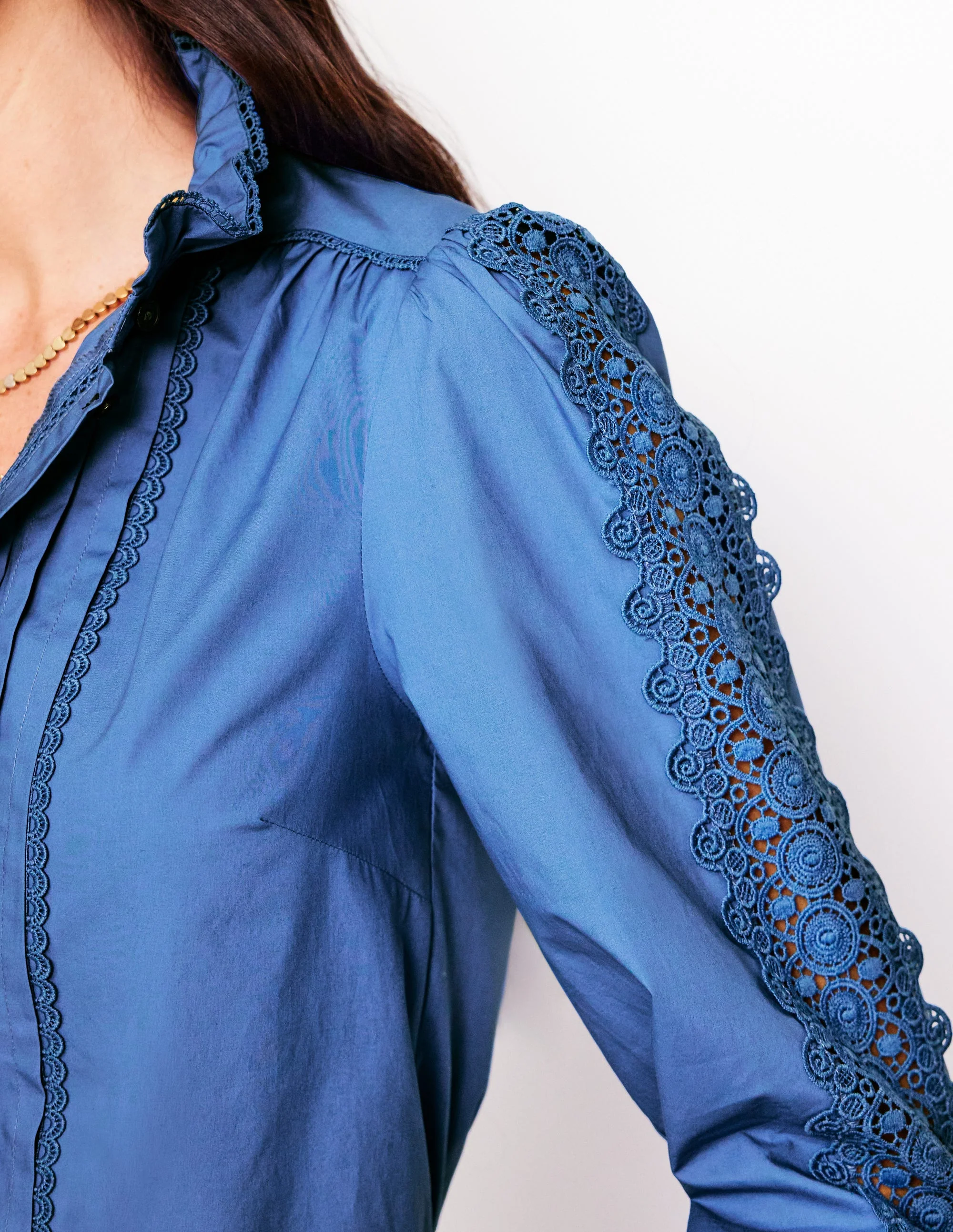 Felicity Lace Blouse-Blue River - Image 5
